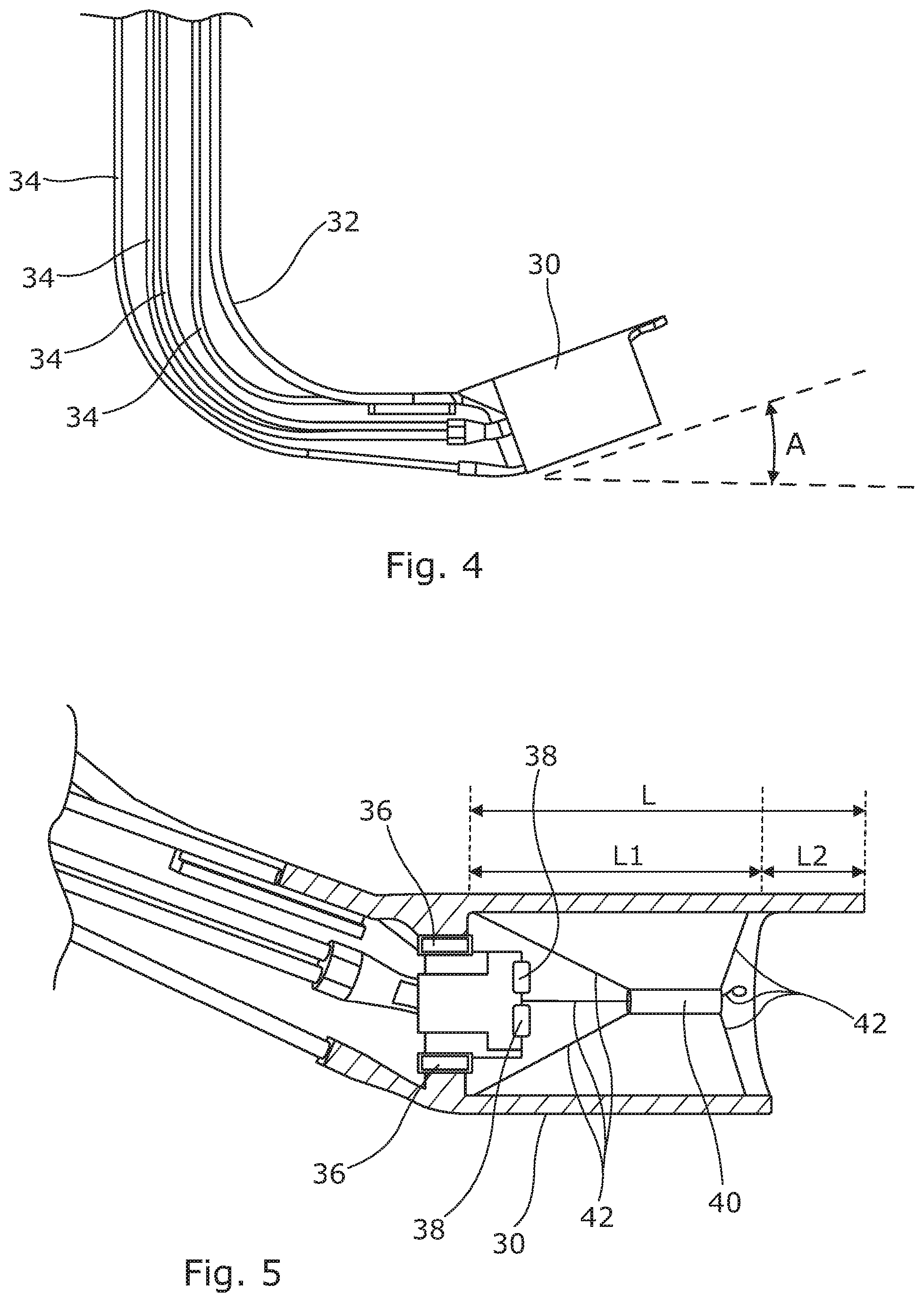 Patent US12496131 Figure 2 – Trans-oral surgery device comprising a blade with a distal scaffold and a support adjustable through tendons