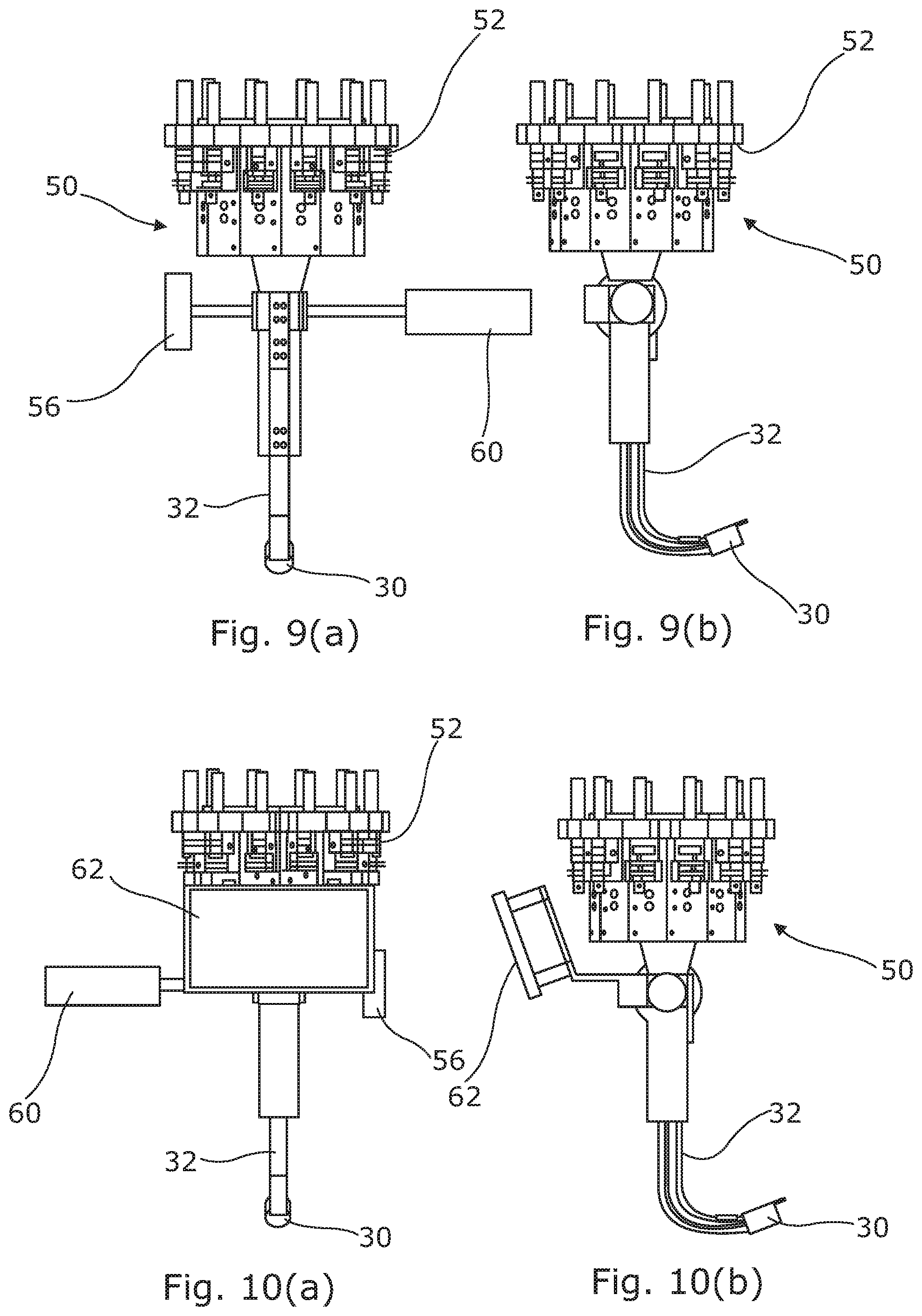 Patent US12496131 Figure 5 – Trans-oral surgery device comprising a blade with a distal scaffold and a support adjustable through tendons