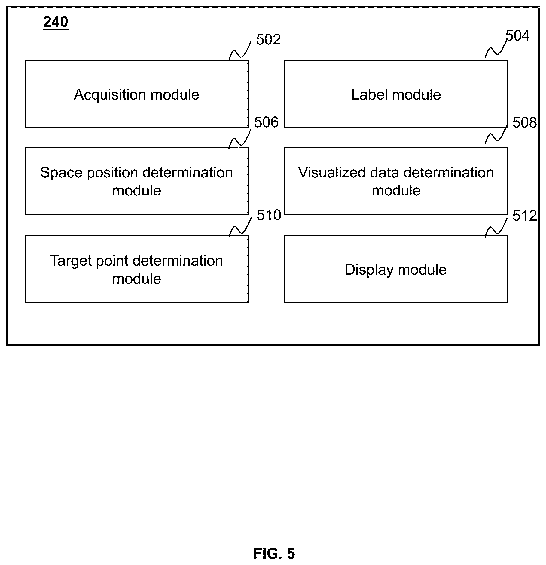 Patent US12496132 Figure 5 – System and method for determining a target point for a needle biopsy