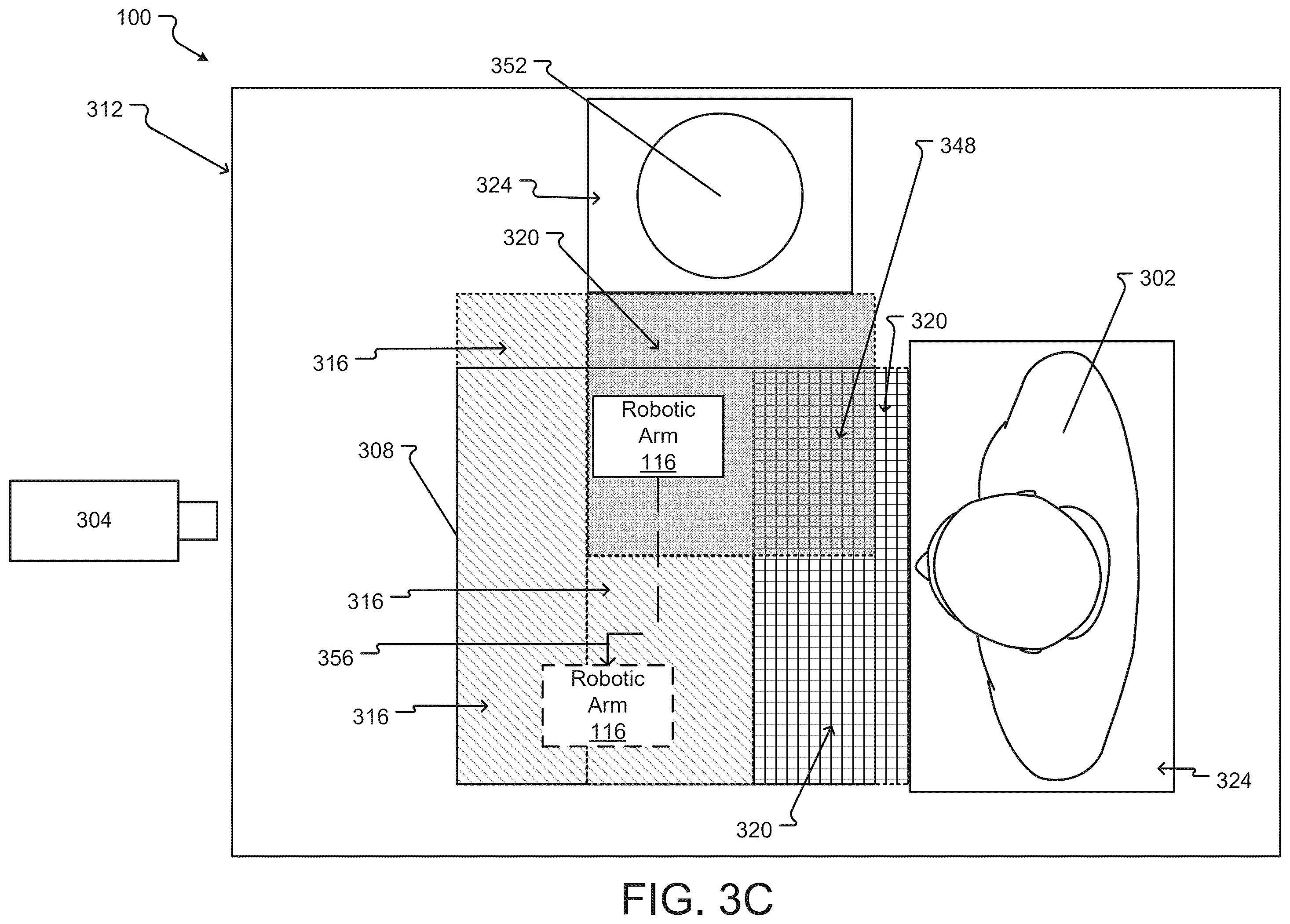 Patent US12496141 Figure 6 – Systems and methods for work volume mapping to facilitate dynamic collision avoidance