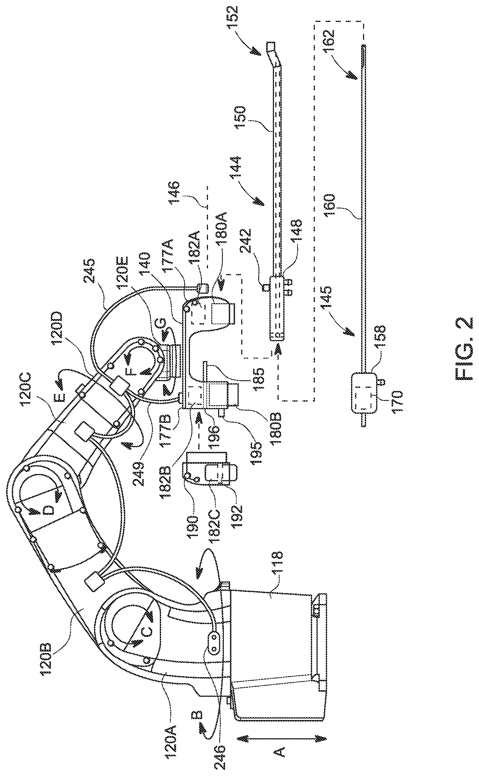 Patent US12496147 Figure 2 – Medical robotic system