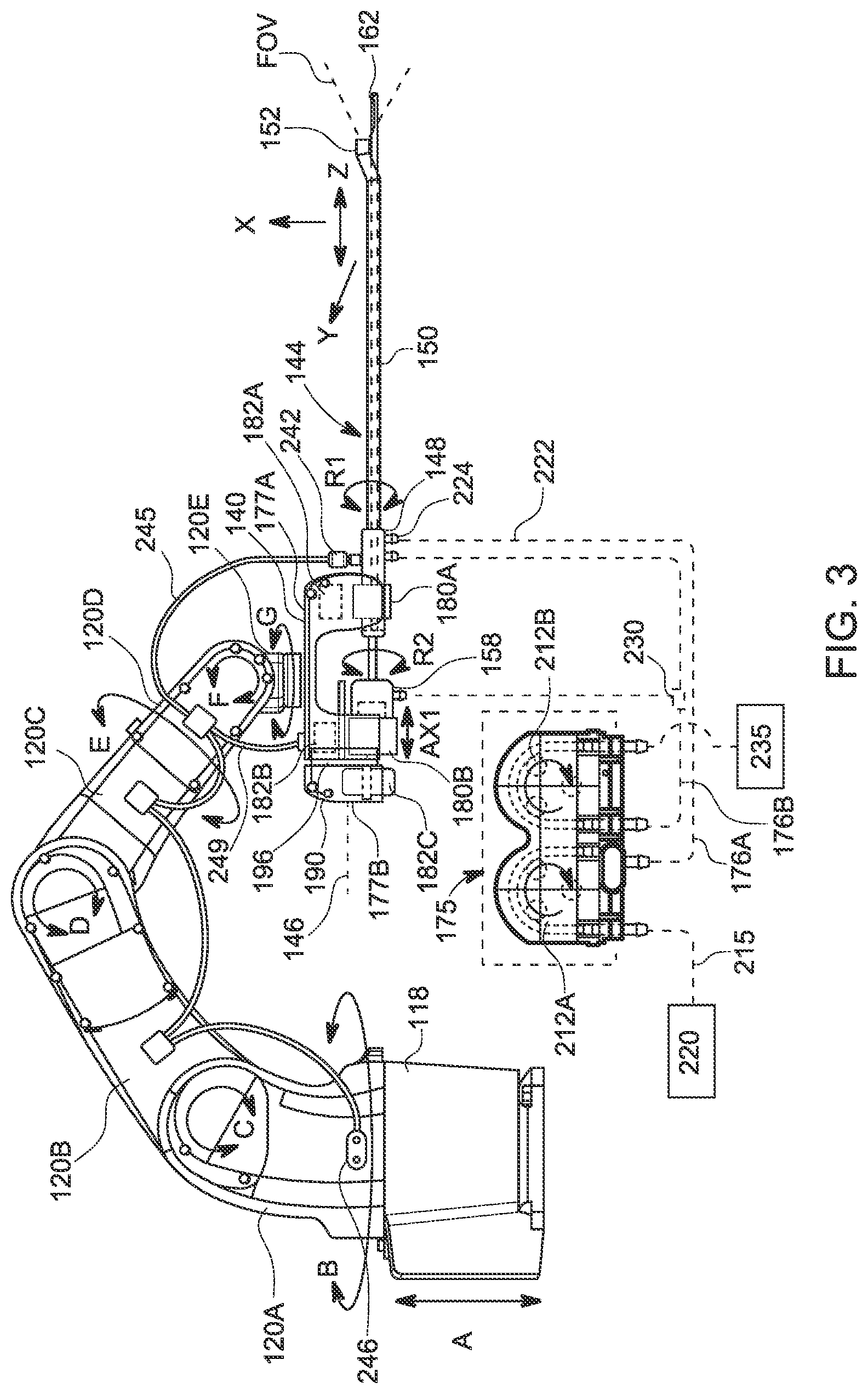 Patent US12496147 Figure 3 – Medical robotic system