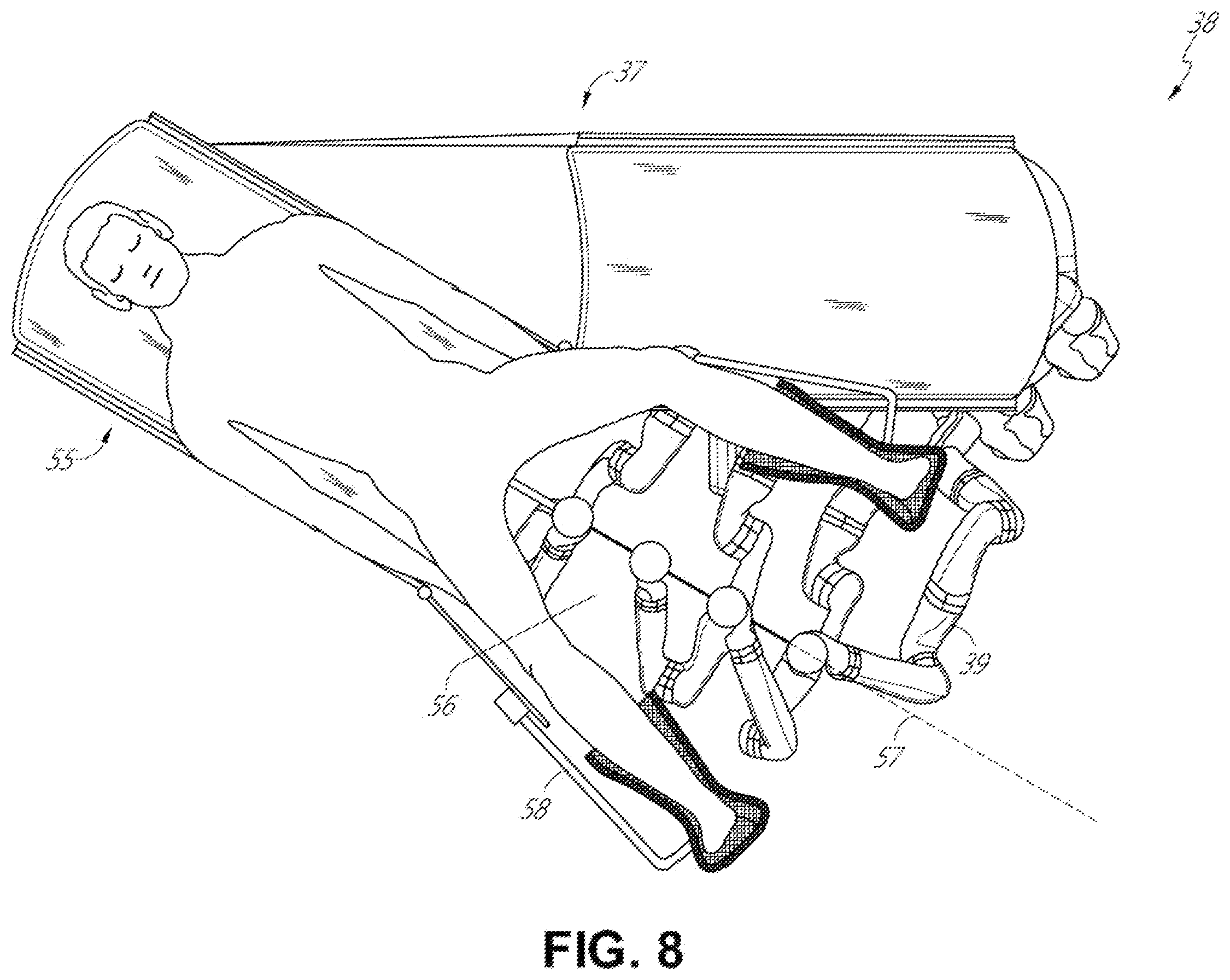 Patent US12496151 Figure 8 – Self-aligned docking for a robotic surgical platform
