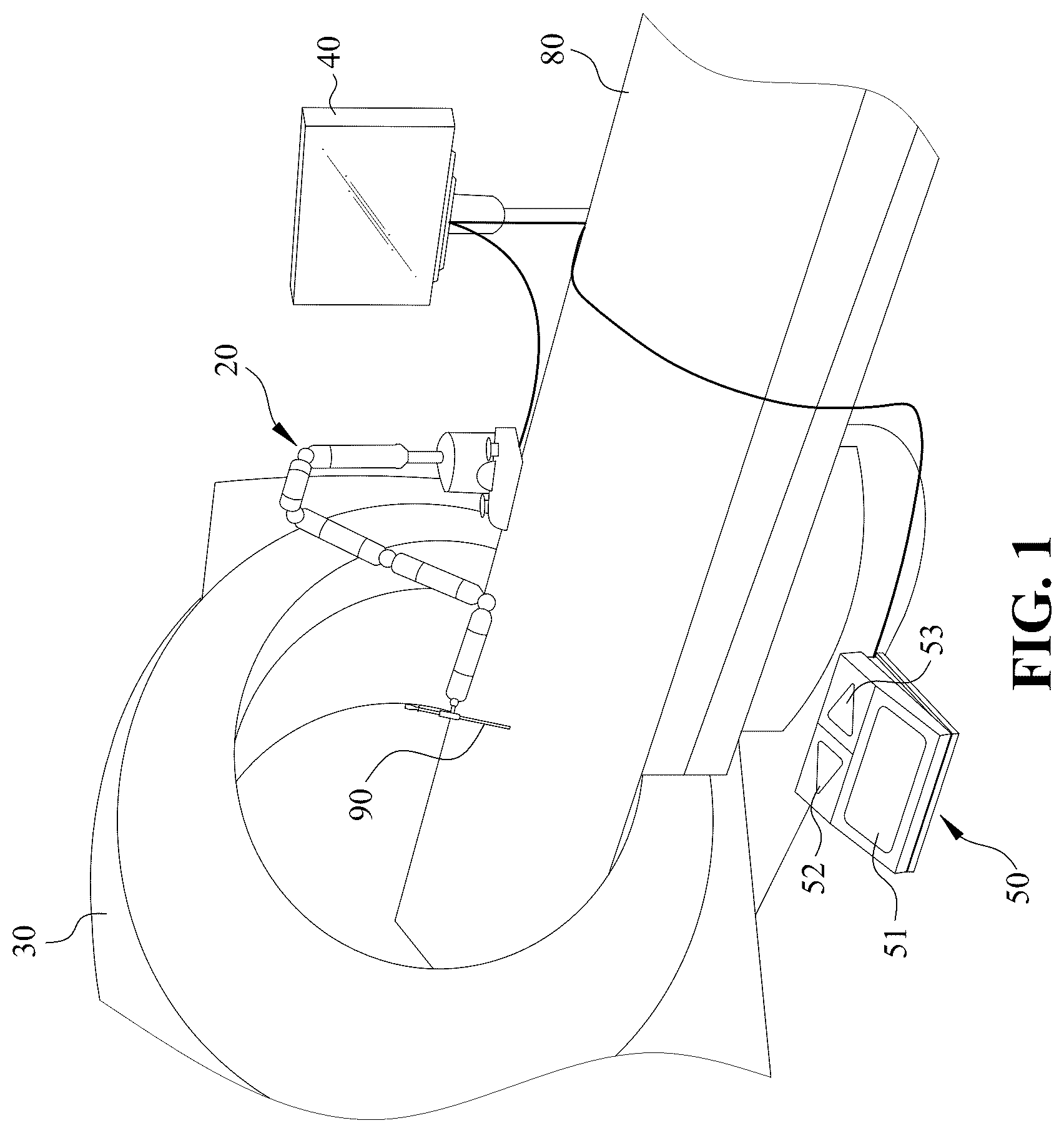 Patent US12496152 Figure 1 – Puncture guiding system and method