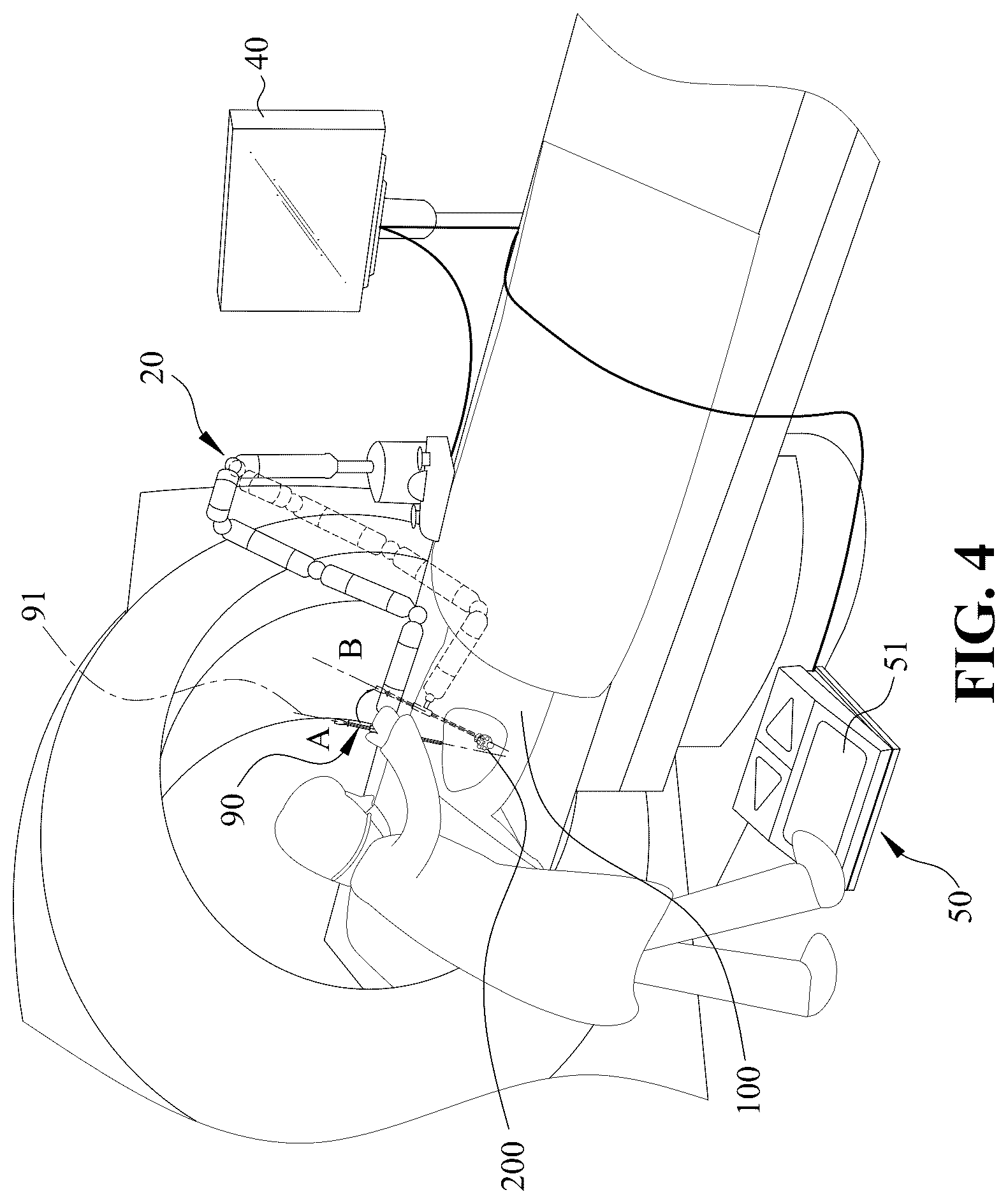 Patent US12496152 Figure 4 – Puncture guiding system and method