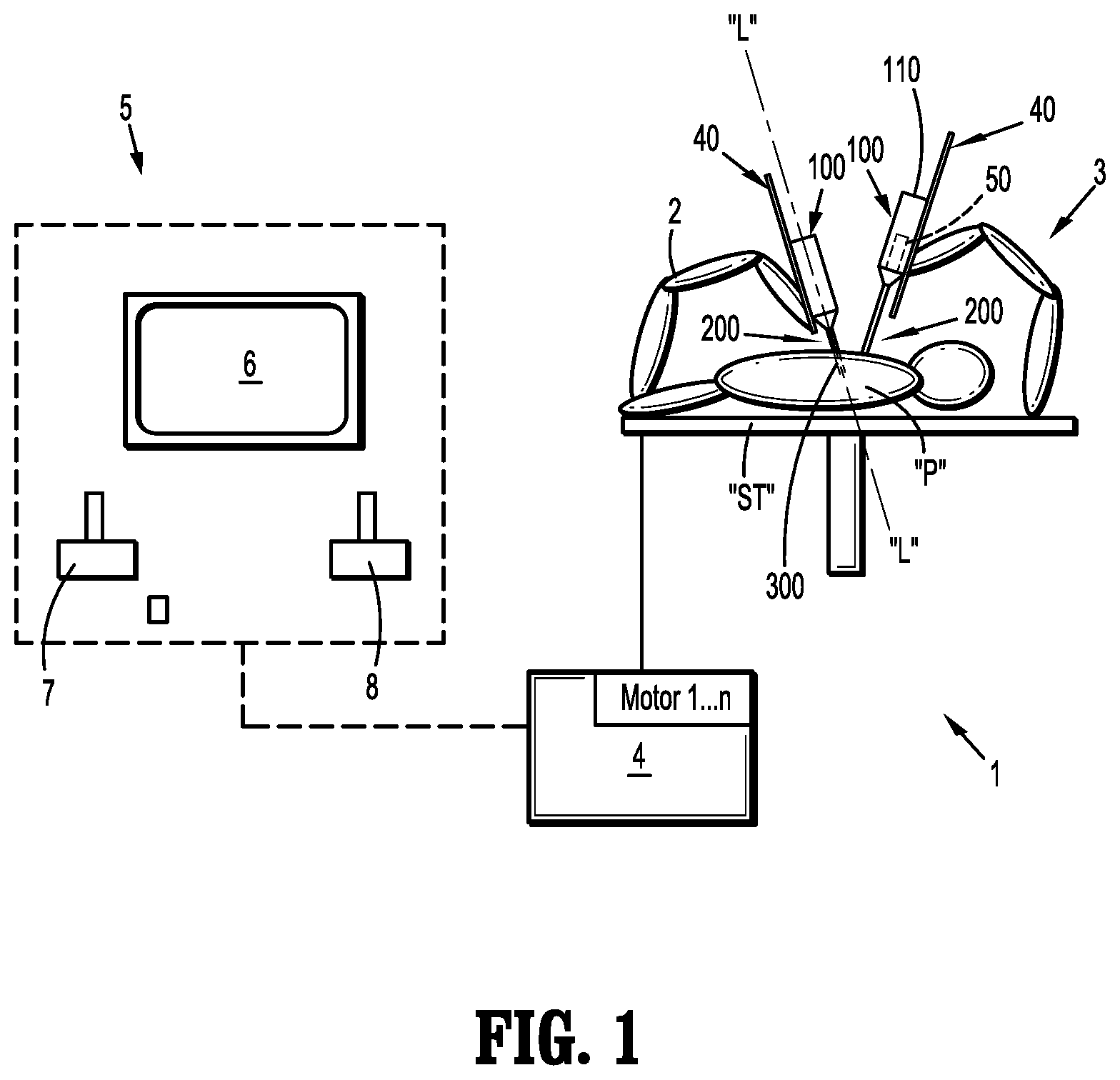 Patent US12496154 — Robotic surgical instrument including instrument rotation based on translation position — Figure 1