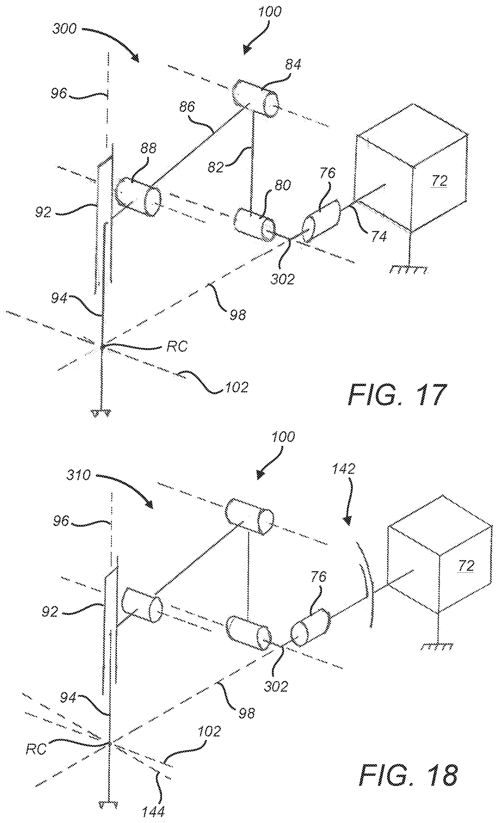 Patent US12496157 Figure 14 – Redundant axis and degree of freedom for hardware-constrained remote center robotic manipulator