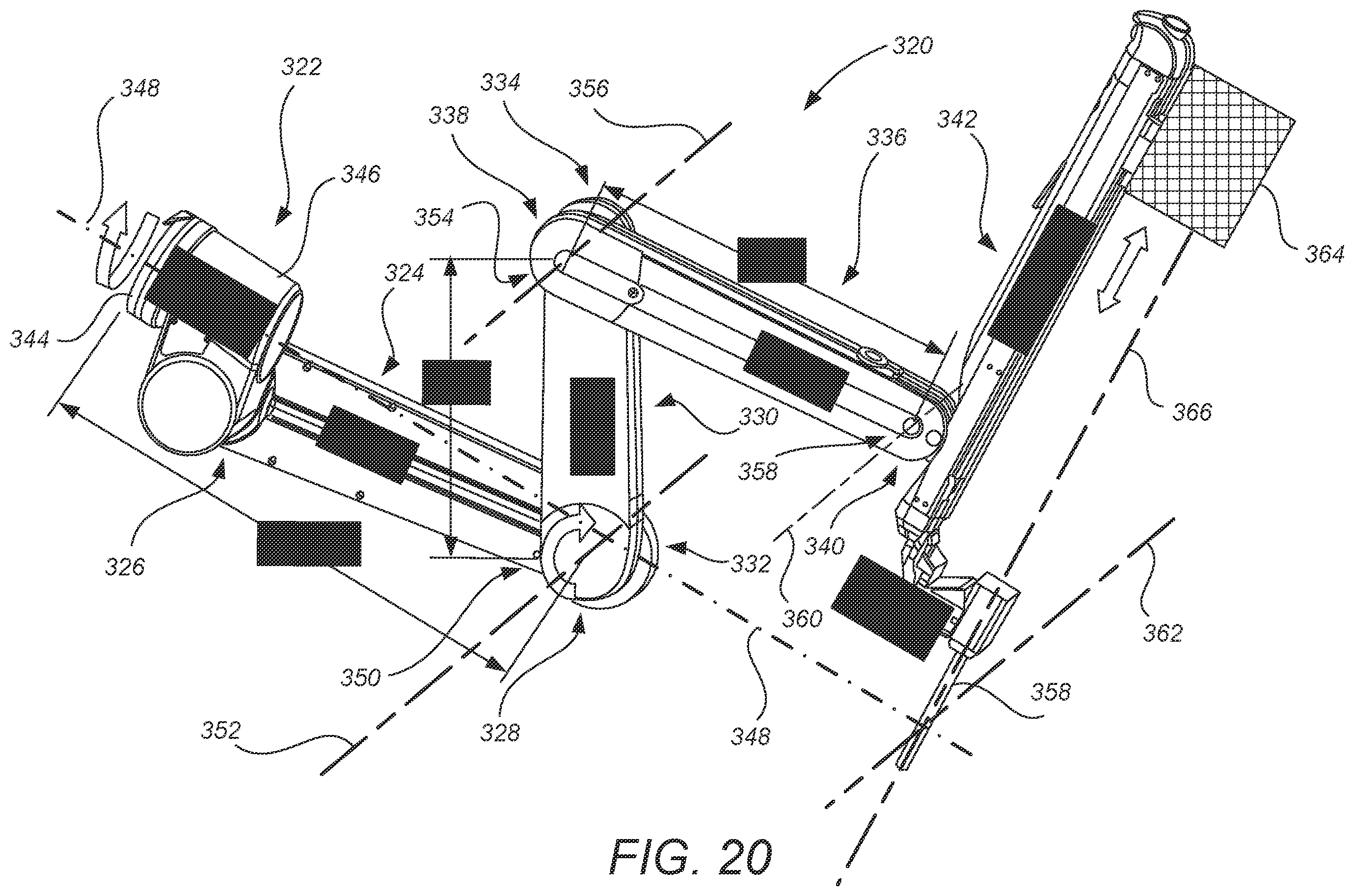 Patent US12496157 Figure 16 – Redundant axis and degree of freedom for hardware-constrained remote center robotic manipulator