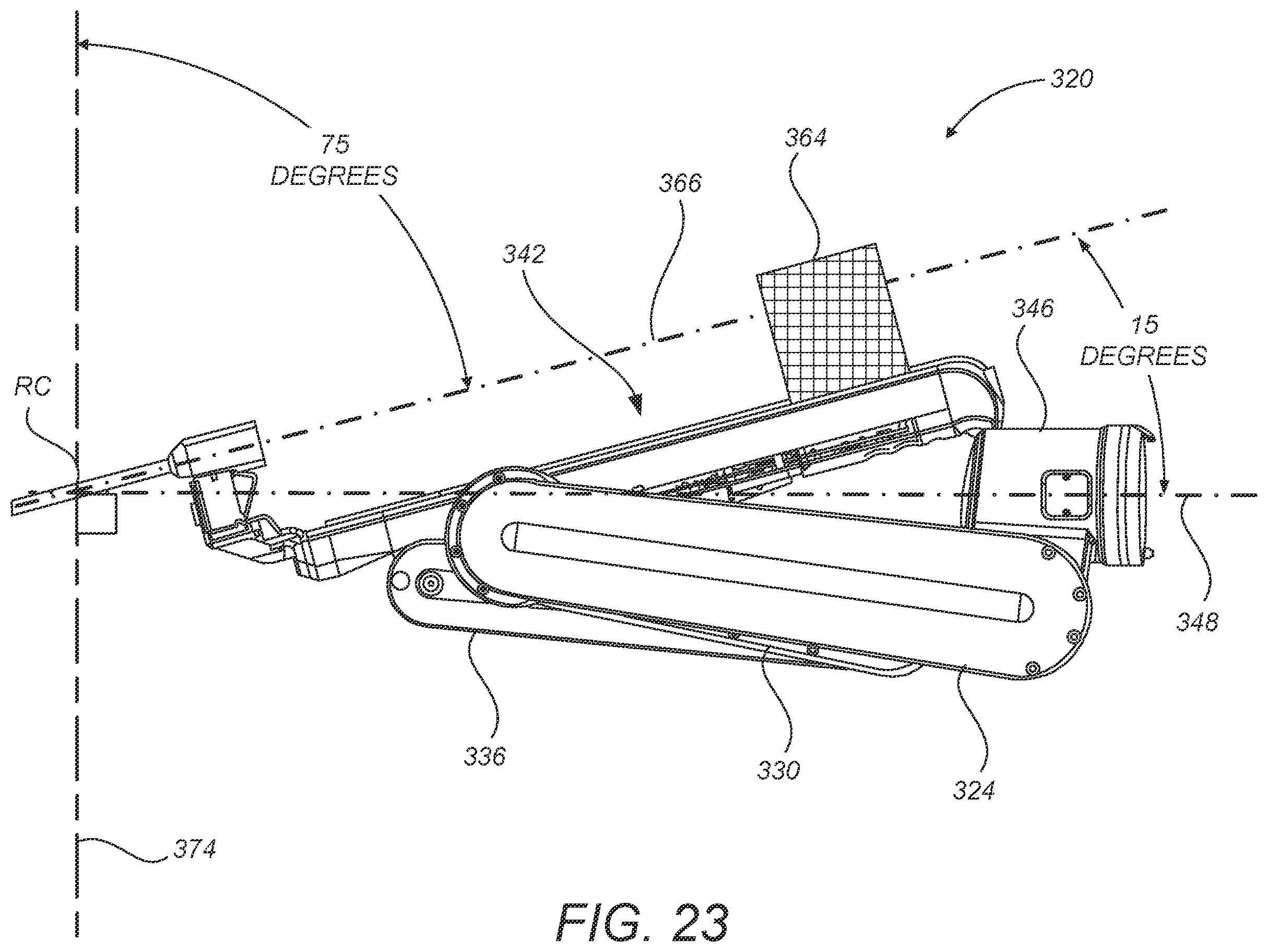 Patent US12496157 Figure 19 – Redundant axis and degree of freedom for hardware-constrained remote center robotic manipulator