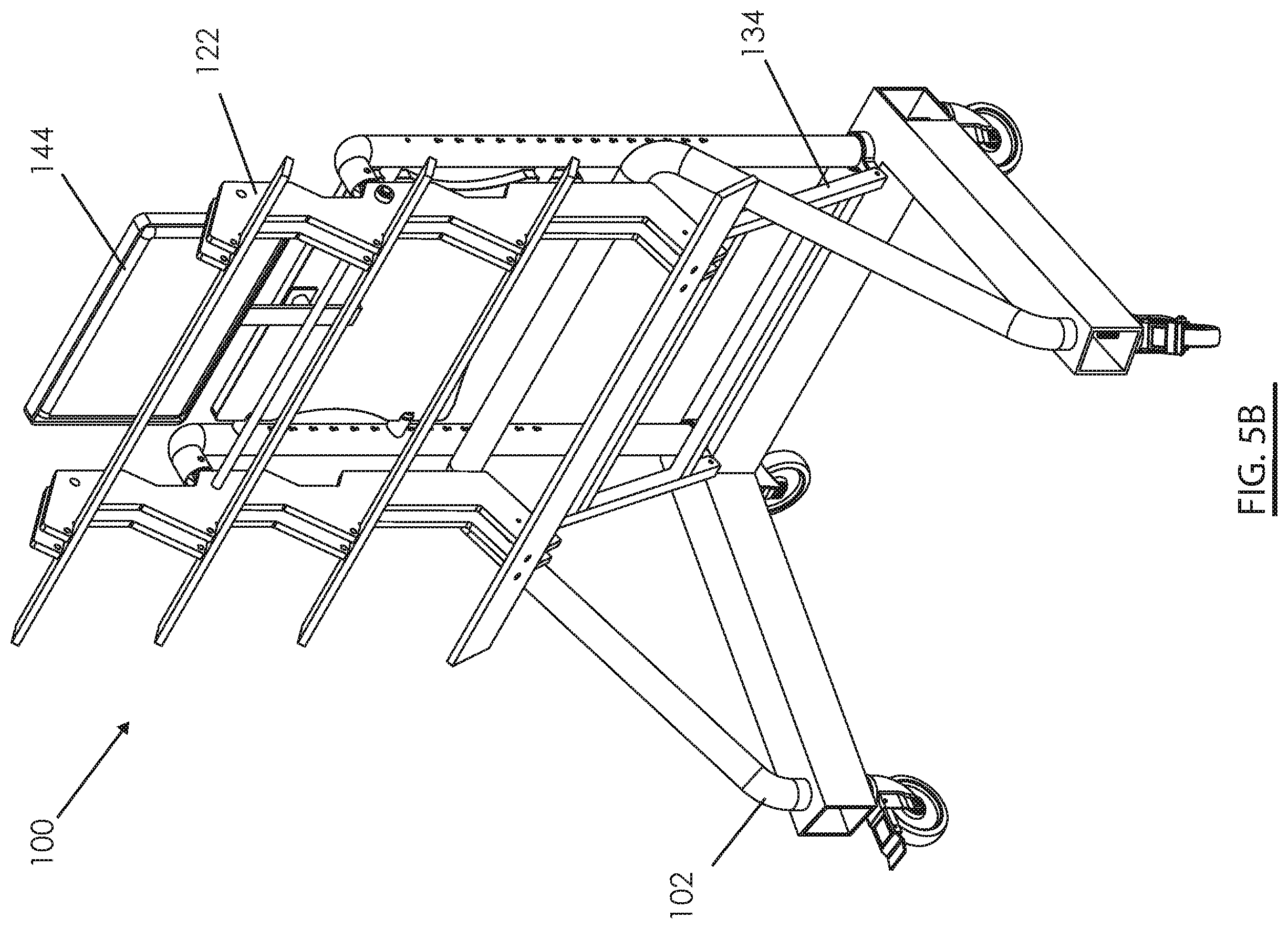 Patent US12496159 Figure 7 – Cantilever organizational rack system for supporting surgical instrumentation