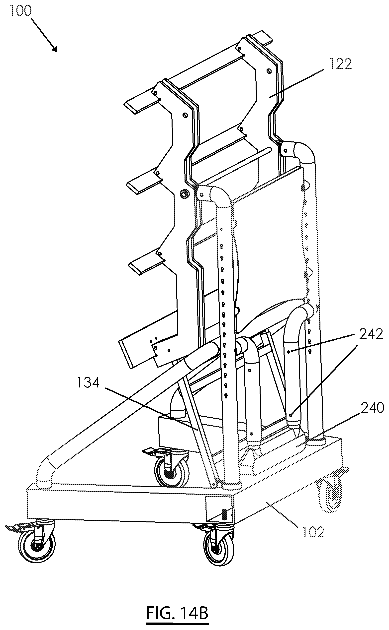 Patent US12496159 Figure 20 – Cantilever organizational rack system for supporting surgical instrumentation