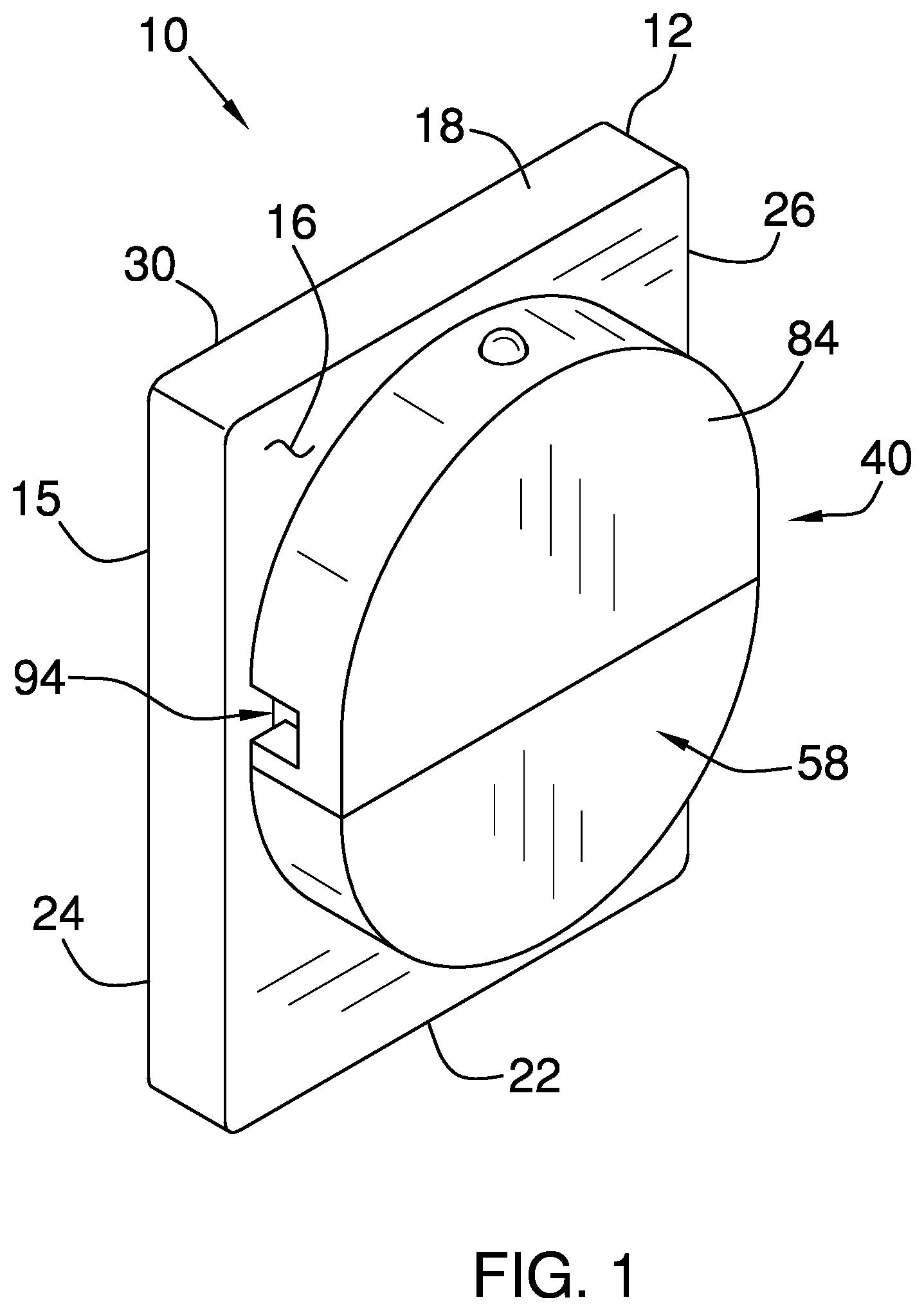 Patent US12496169 Figure 1 – Adjustable orthodontic assembly