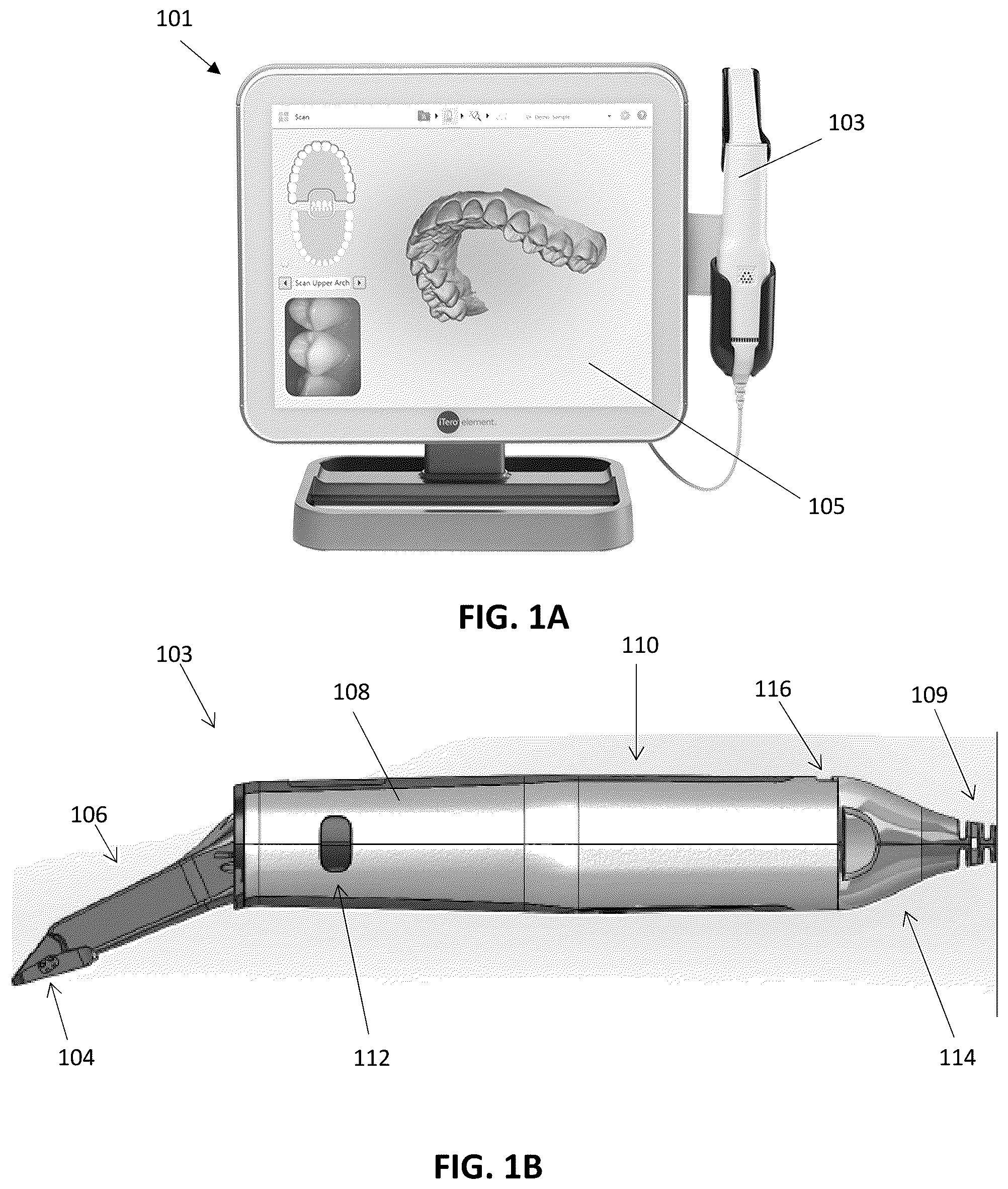 Patent US12496171 Figure 1 – Face capture and intraoral scanner and methods of use
