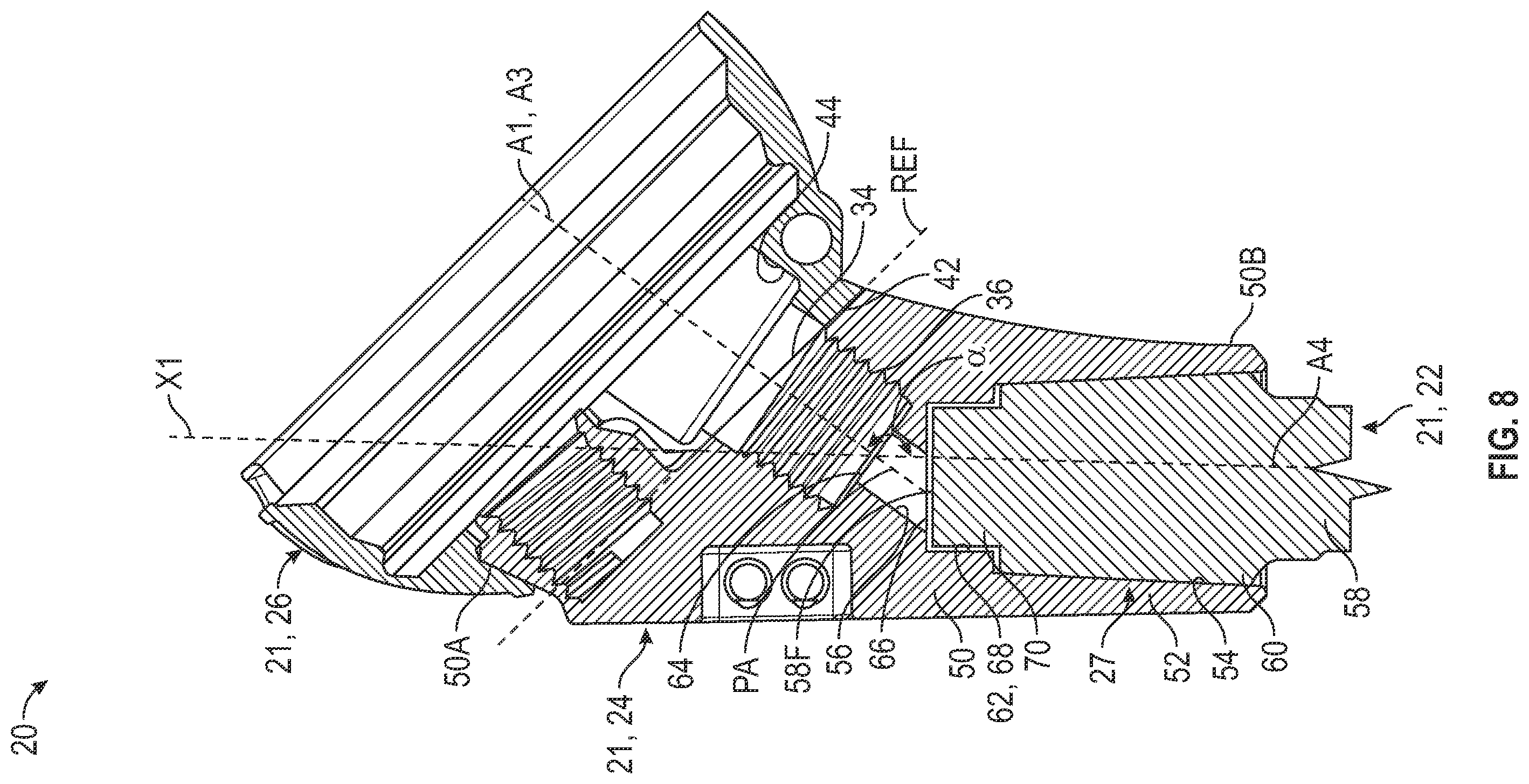 Patent US12496192 Figure 5 – Hydraulic taper separator for orthopaedic implant systems and methods of disassembly
