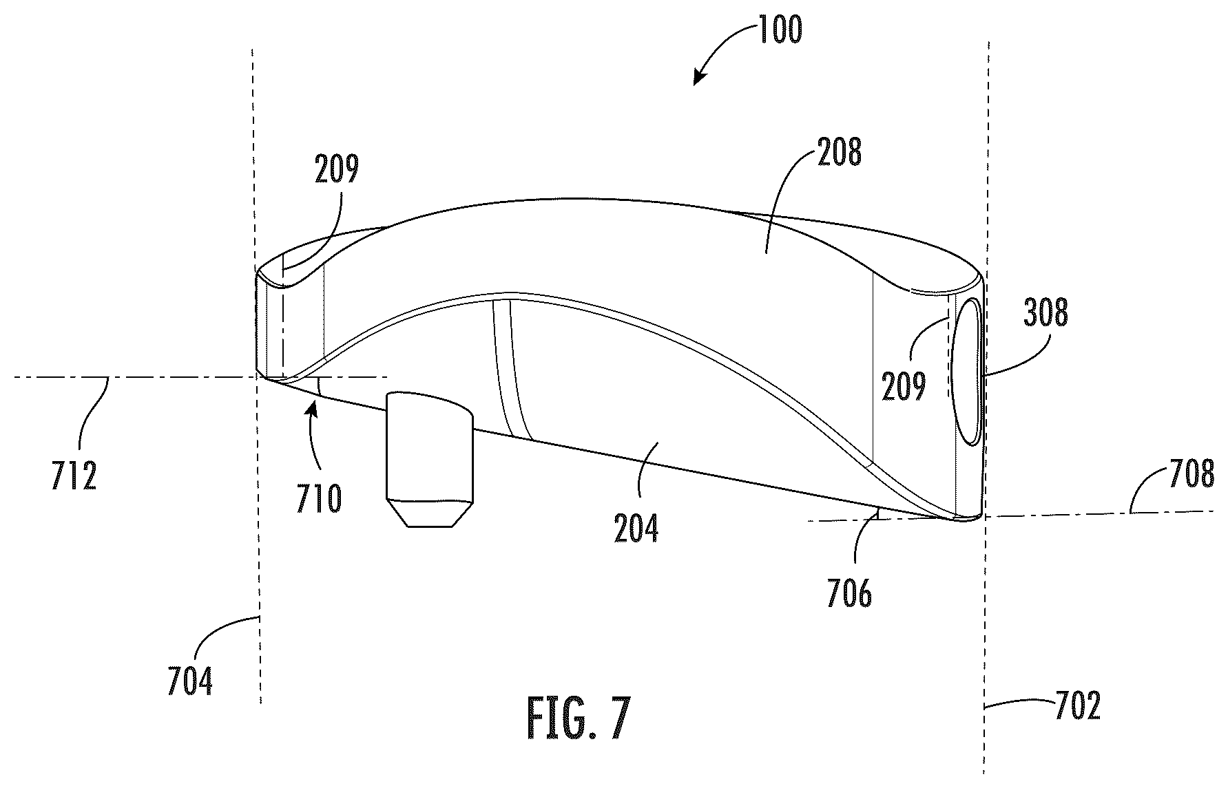 Patent US12496195 Figure 7 – Systems and methods of a glenoid component