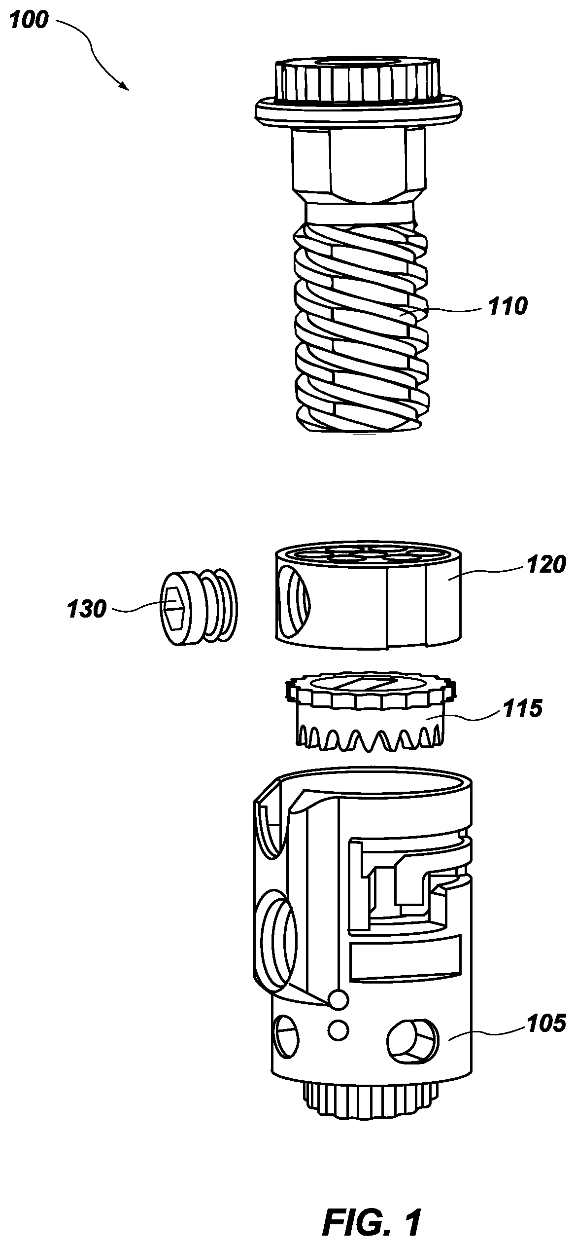 Patent US12496196 Figure 1 – Vertebral body replacement and insertion device
