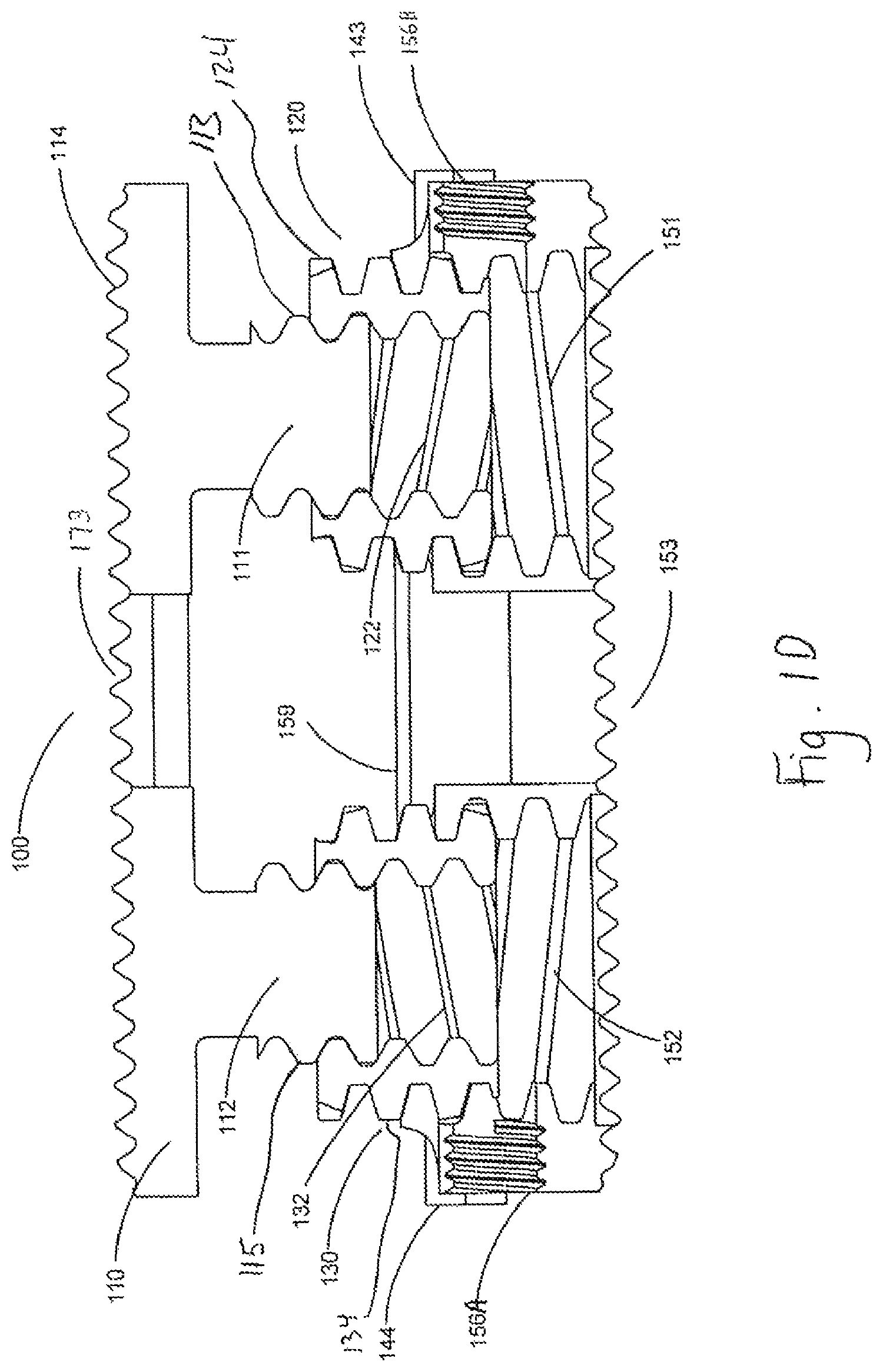 Patent US12496197 Figure 3 – Medical device employing a coaxial screw gear sleeve mechanism