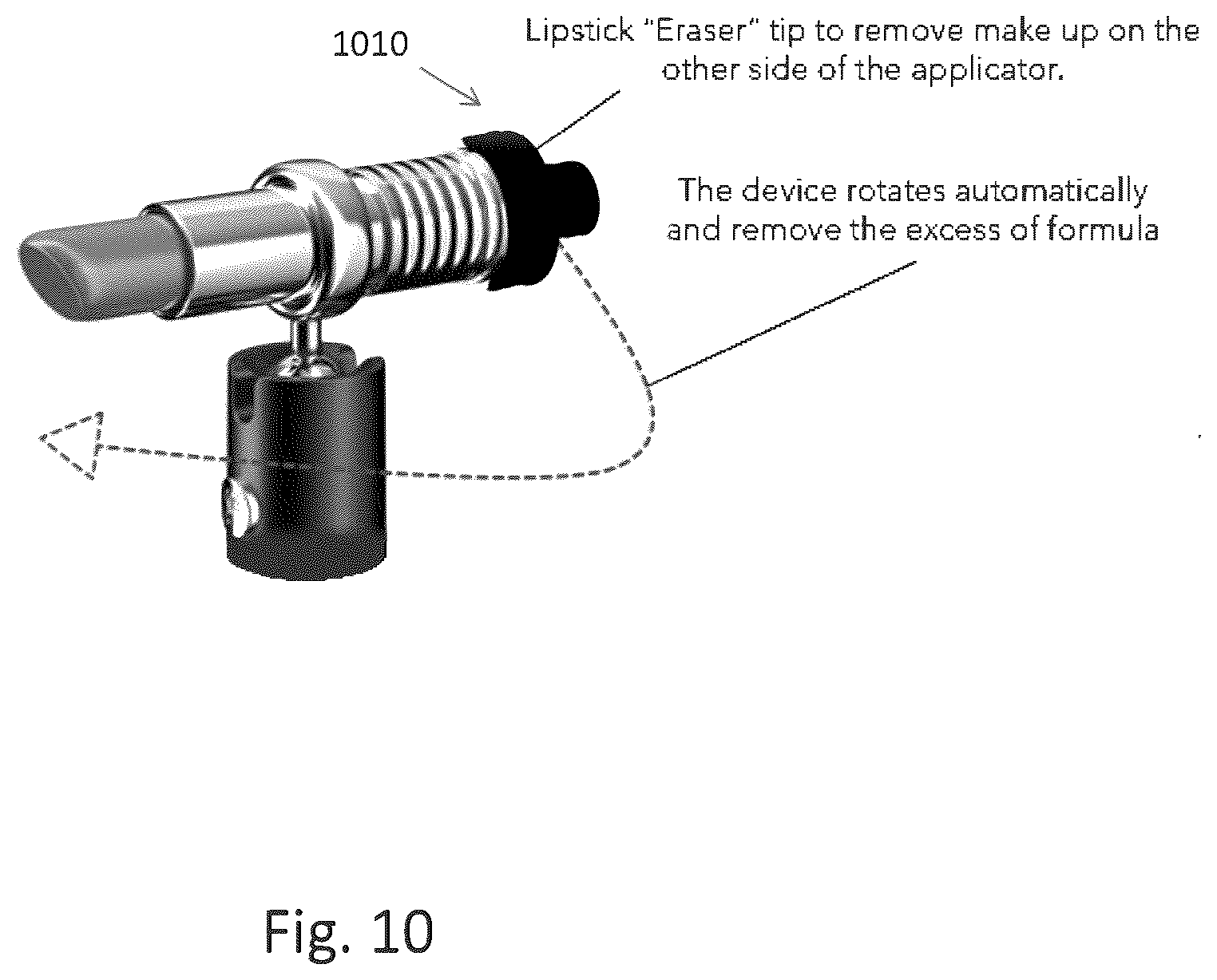 Patent US12496204 Figure 13 – Feedback and calibration system for cosmetic applicator configured for users with limited mobility