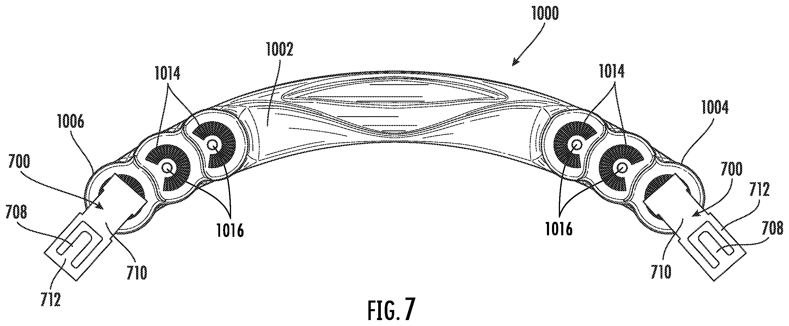 Patent US12496207 Figure 4 – Orthotic brace and clip attachment mechanism