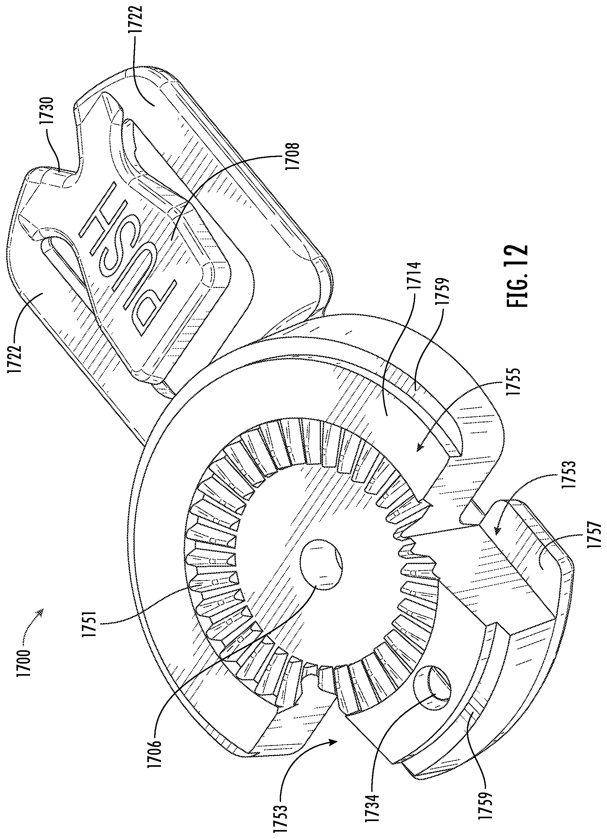 Patent US12496207 Figure 7 – Orthotic brace and clip attachment mechanism