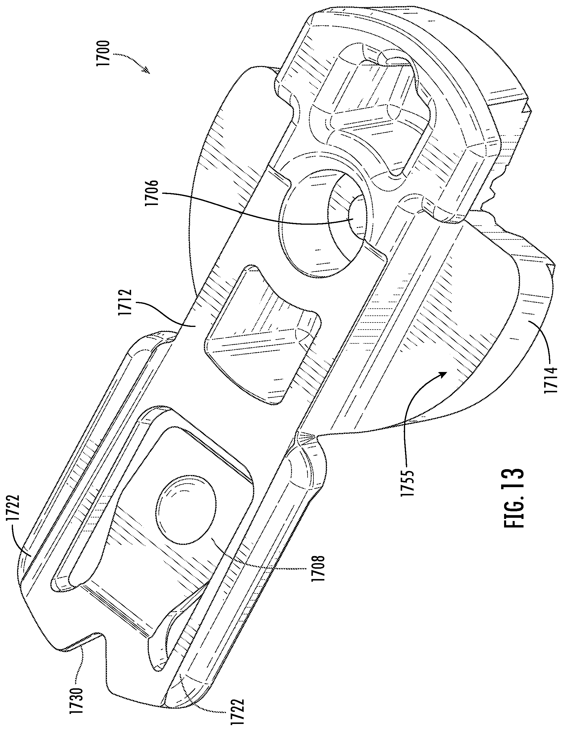 Patent US12496207 Figure 8 – Orthotic brace and clip attachment mechanism