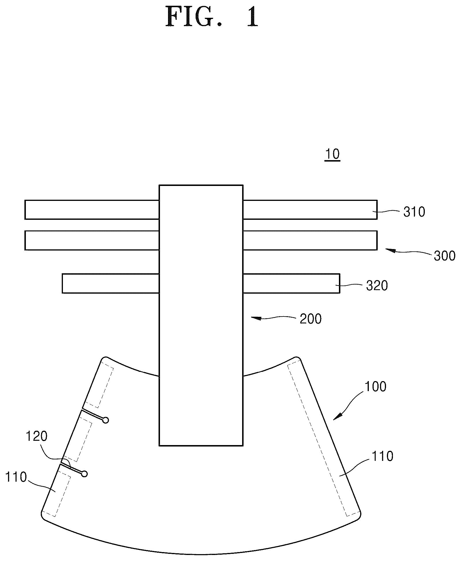 Patent US12496208 Figure 1 – Ankle orthosis for bed