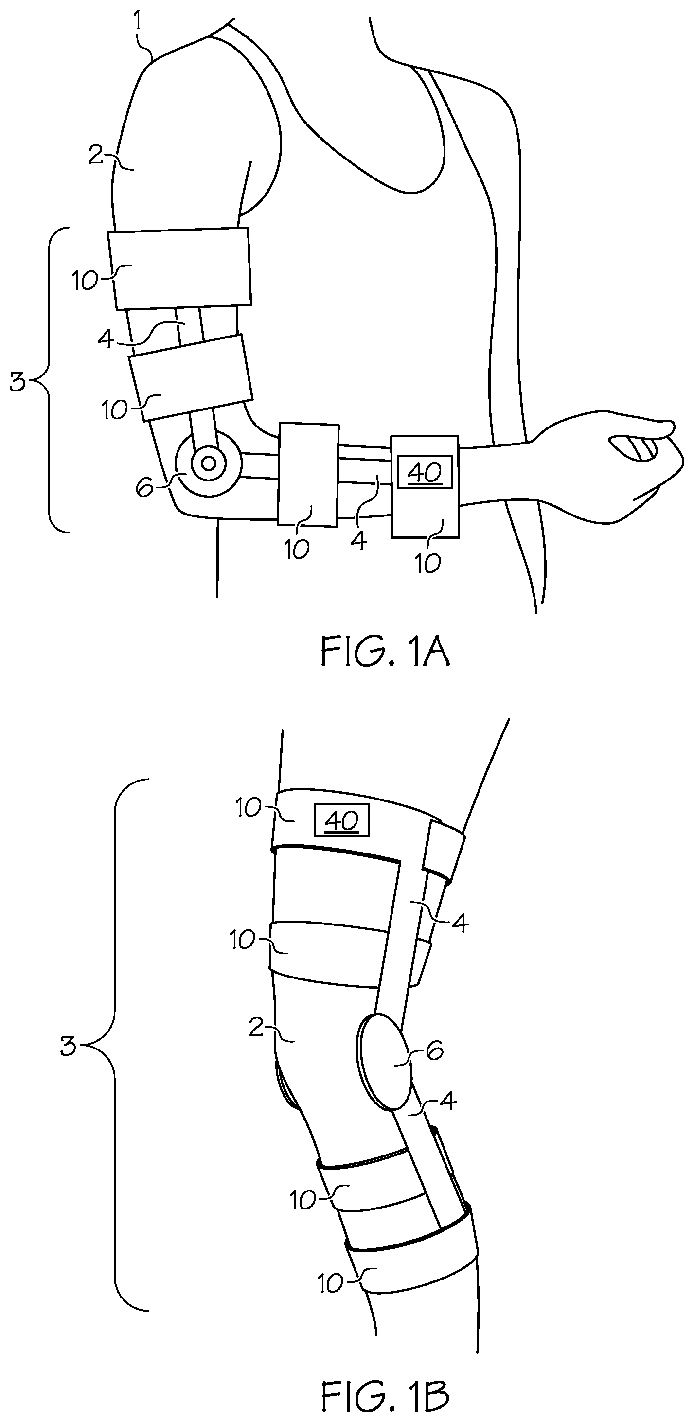 Patent US12496209 Figure 1 – Appendage pressurization devices comprising artificial muscles