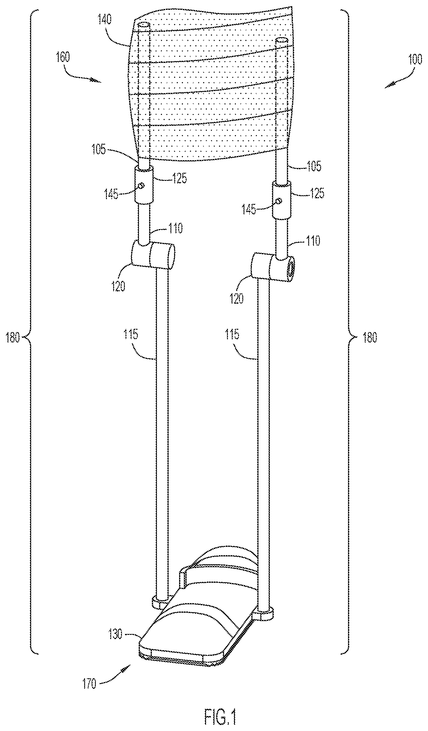 Patent US12496210 Figure 1 – Method and apparatus to maintain distance between bones of a neck for pain relief