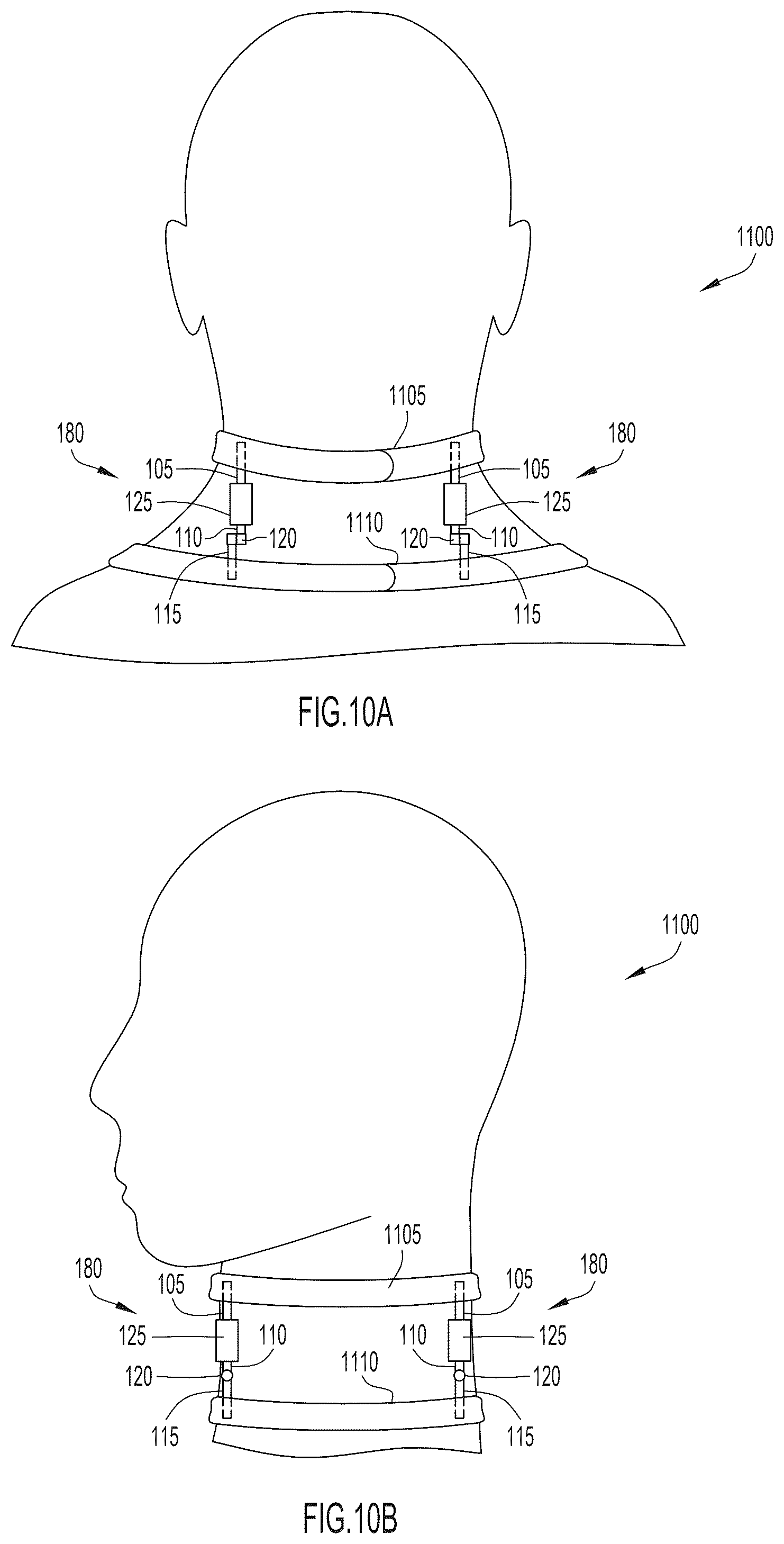 Patent US12496210 Figure 10 – Method and apparatus to maintain distance between bones of a neck for pain relief