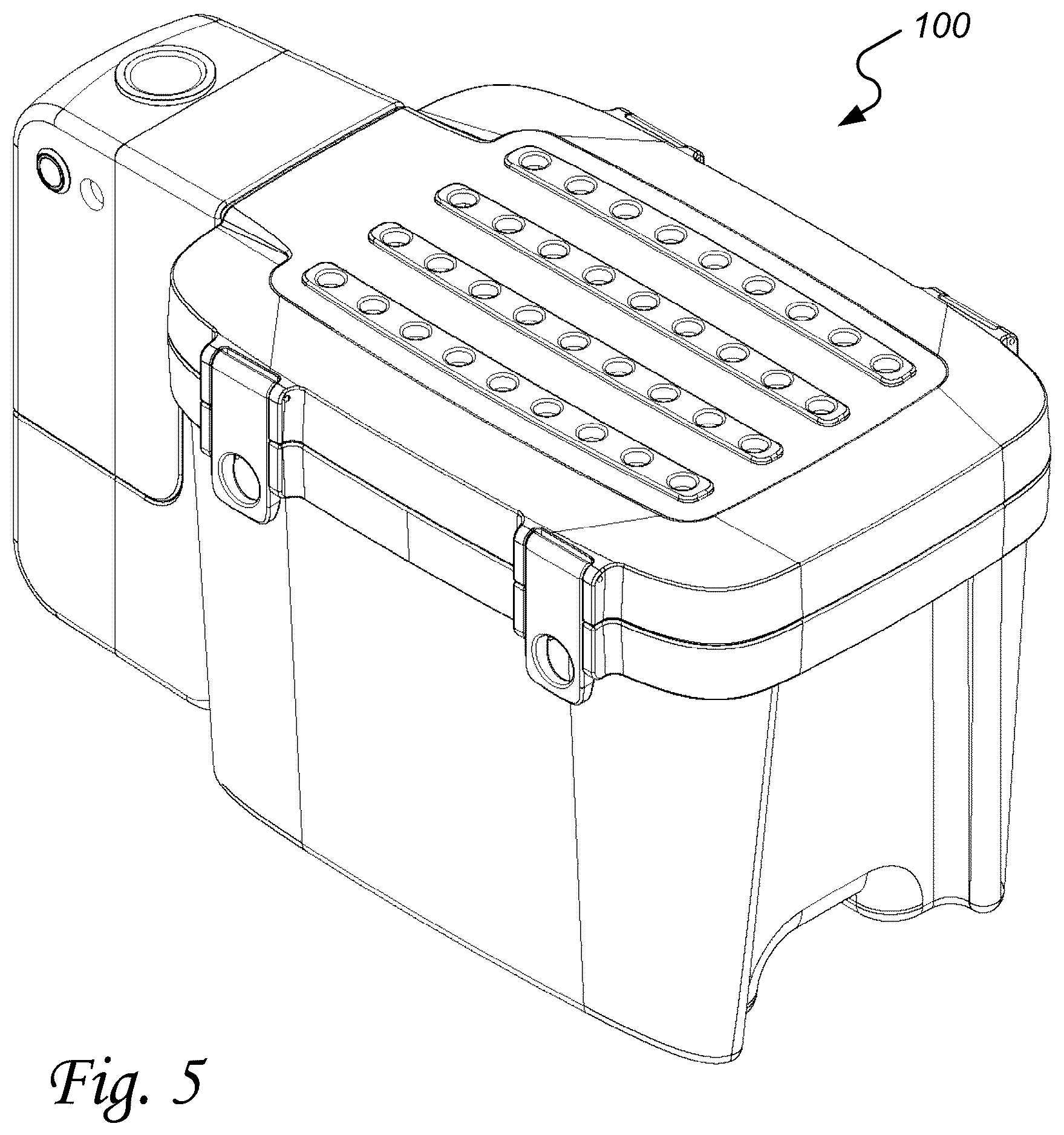 Patent US12496214 Figure 5 – Modular cold therapy system with directed water circulation and ice geometry enhancements