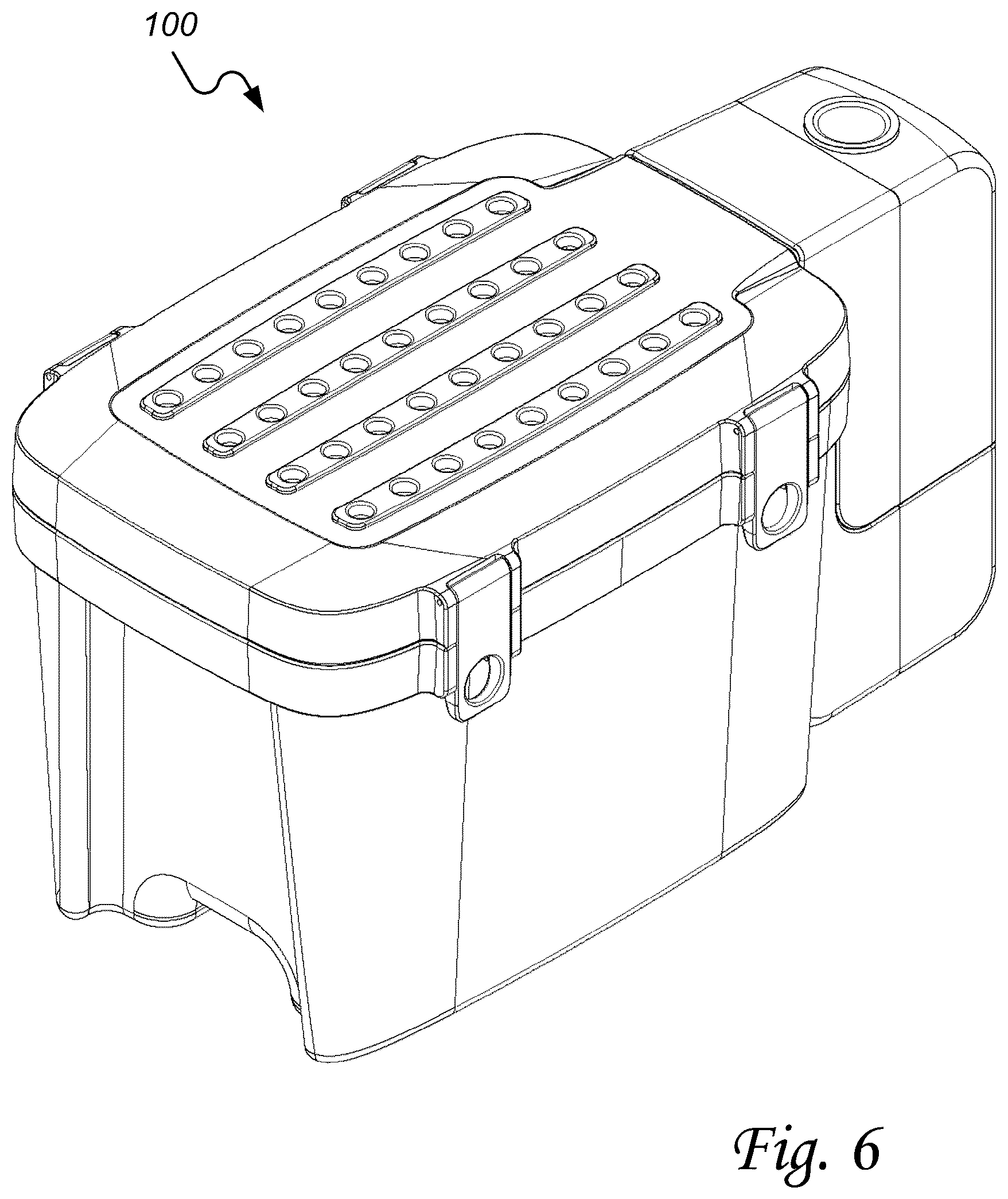 Patent US12496214 Figure 6 – Modular cold therapy system with directed water circulation and ice geometry enhancements