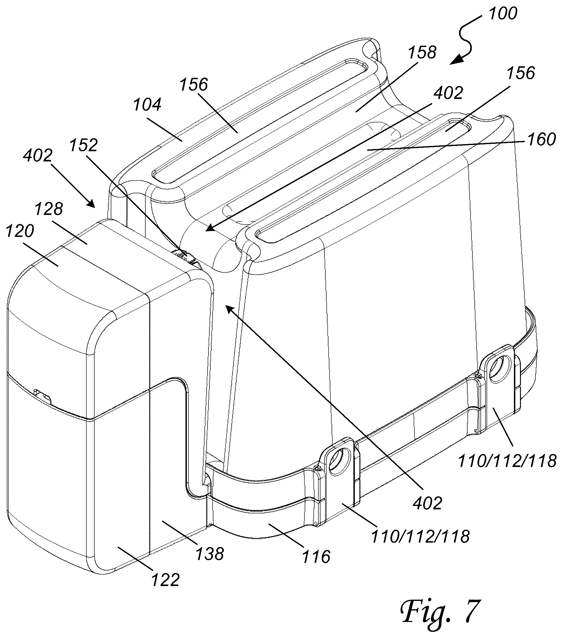 Patent US12496214 Figure 7 – Modular cold therapy system with directed water circulation and ice geometry enhancements