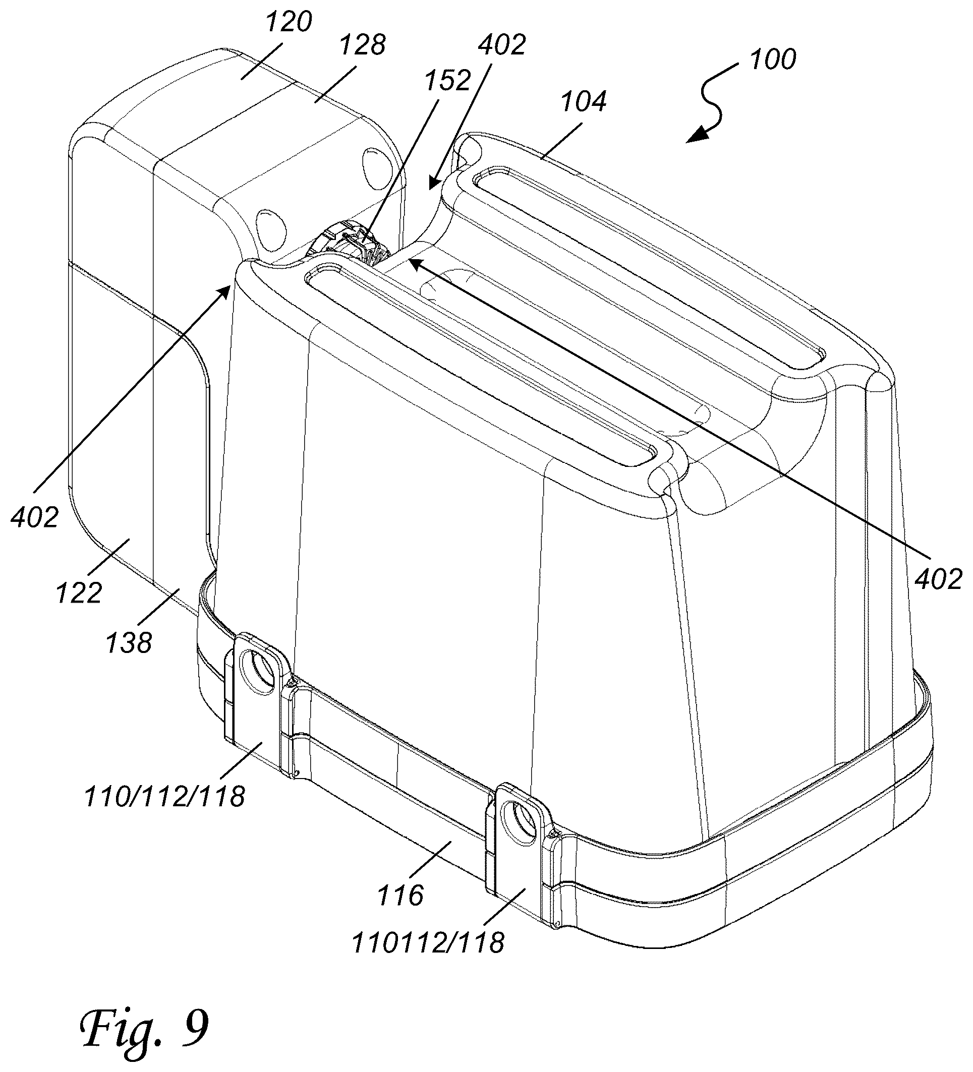 Patent US12496214 Figure 9 – Modular cold therapy system with directed water circulation and ice geometry enhancements