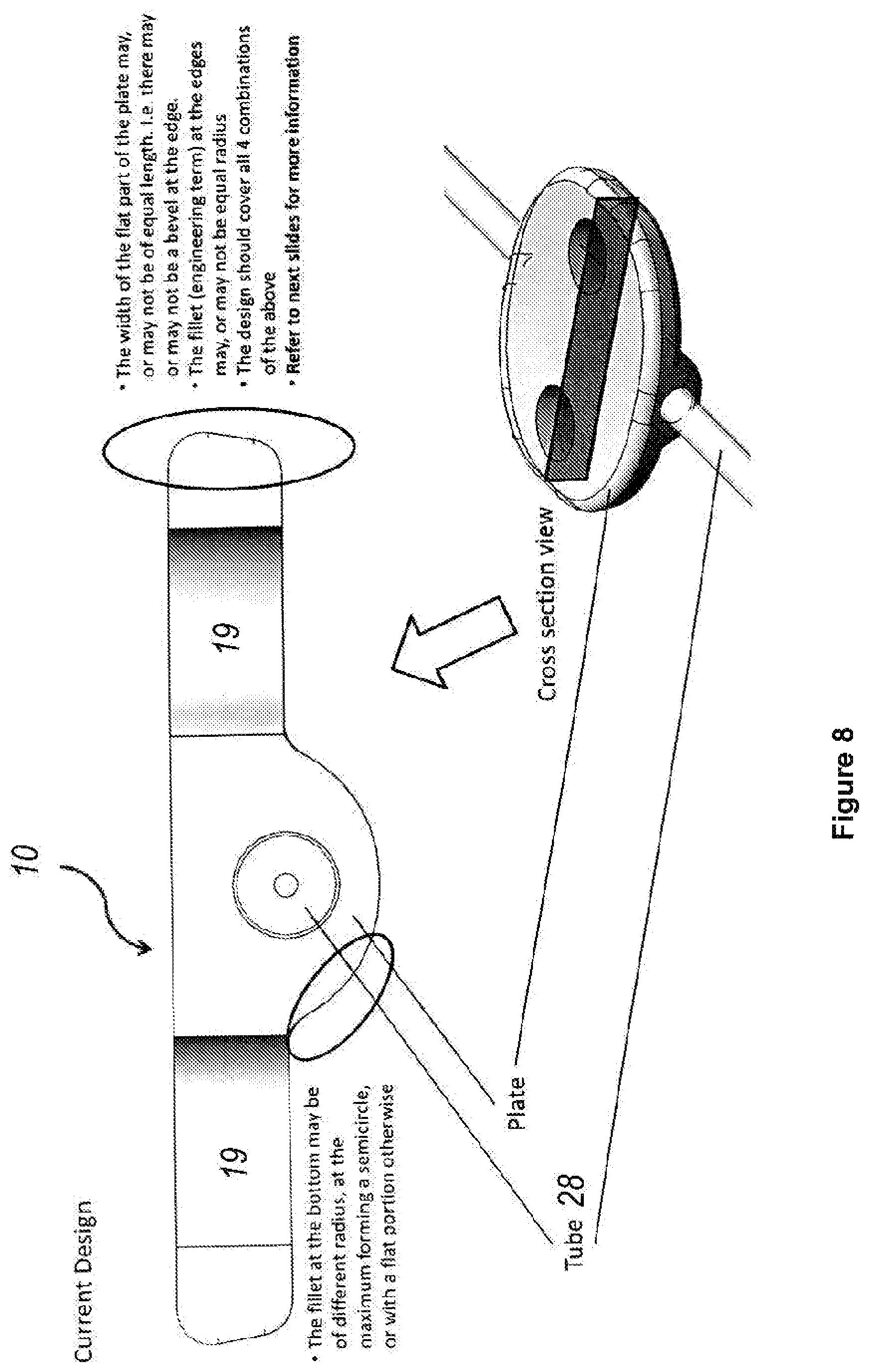 Patent US12496222 Figure 8 – Ocular drainage implant