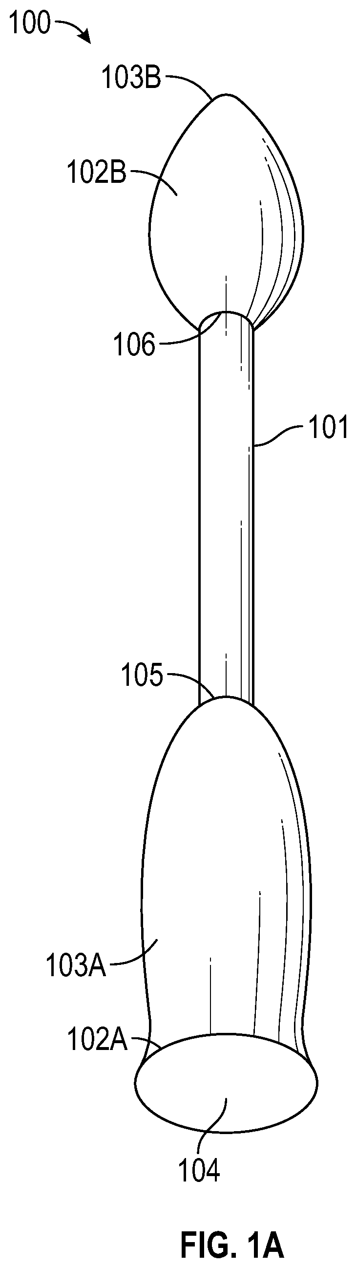 Patent US12496227 Figure 1 – Hygienic dual-ended ear-cleaning swab with continuous airflow passage and sanitary wrapping