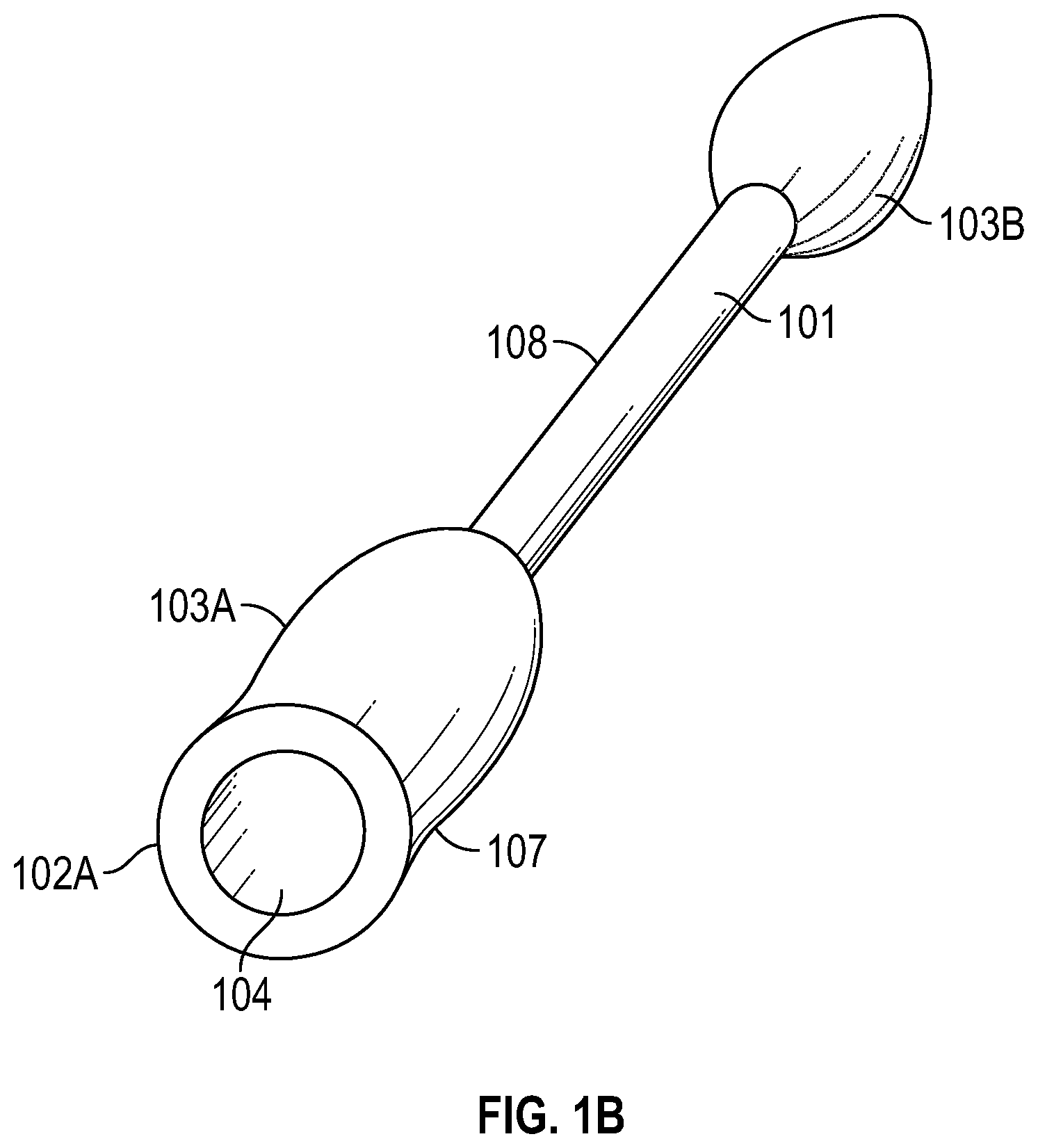 Patent US12496227 Figure 2 – Hygienic dual-ended ear-cleaning swab with continuous airflow passage and sanitary wrapping