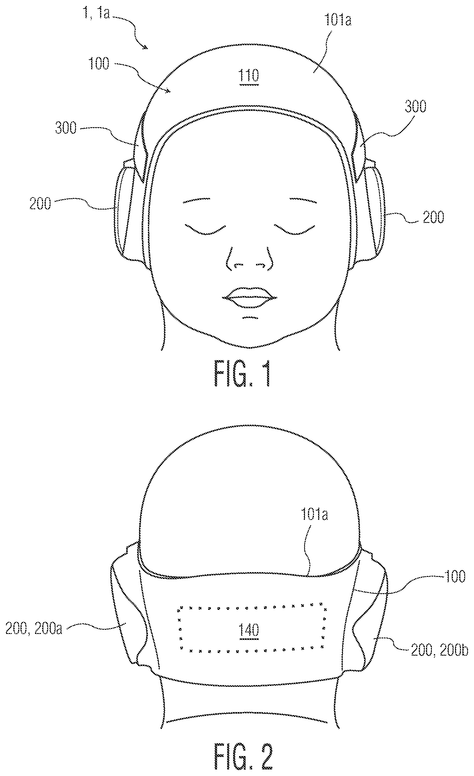 Patent US12496228 Figure 1 – Medical headgear