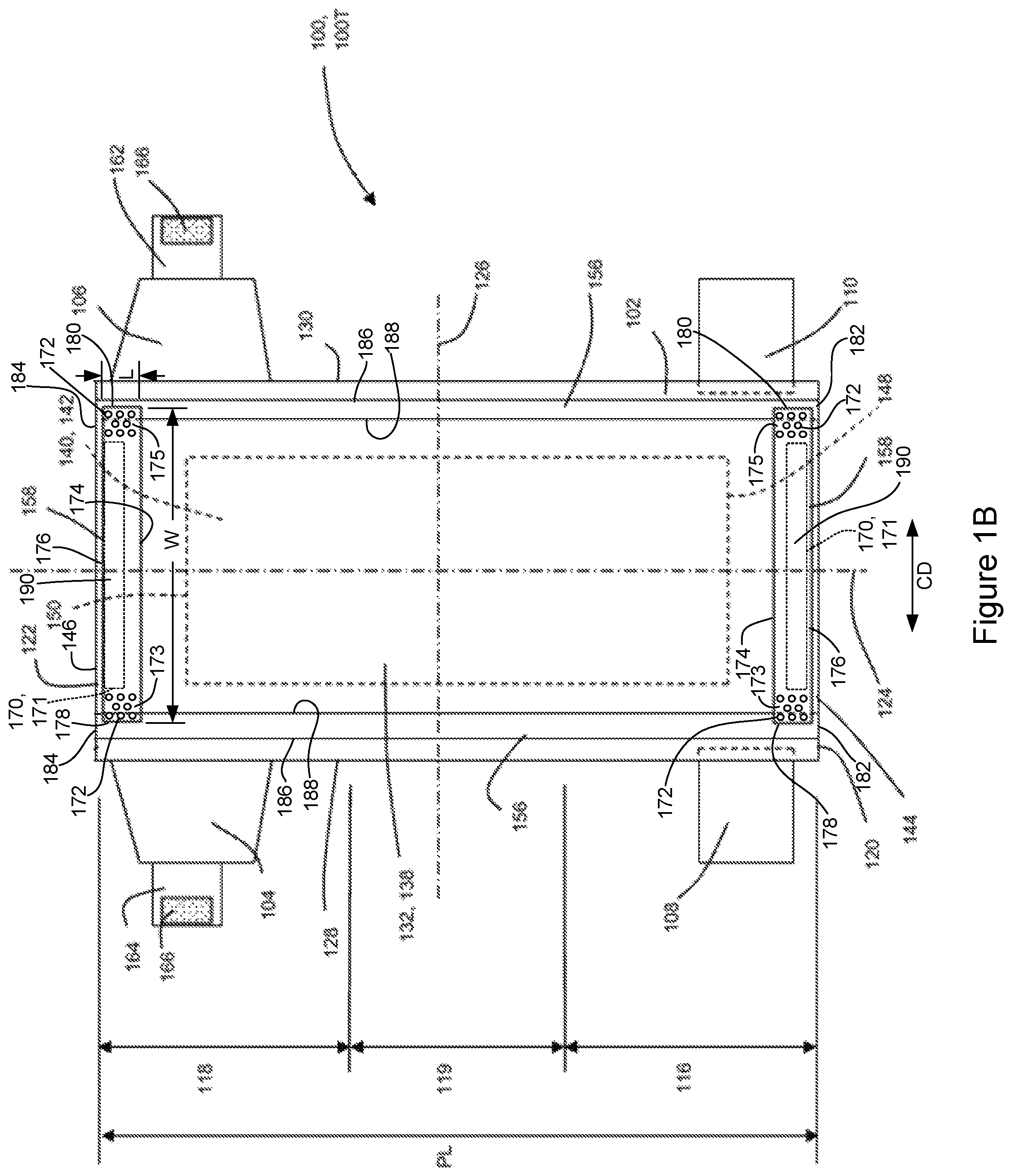Patent US12496232 Figure 2 – Absorbent article having a waist gasketing element