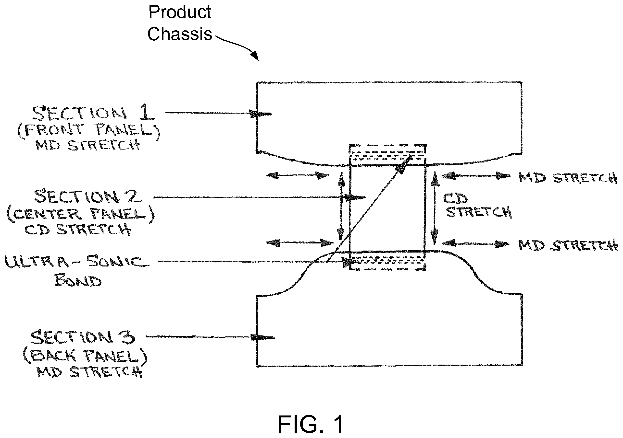 Patent US12496233 — Multi-purpose disposable underwear — Figure 1