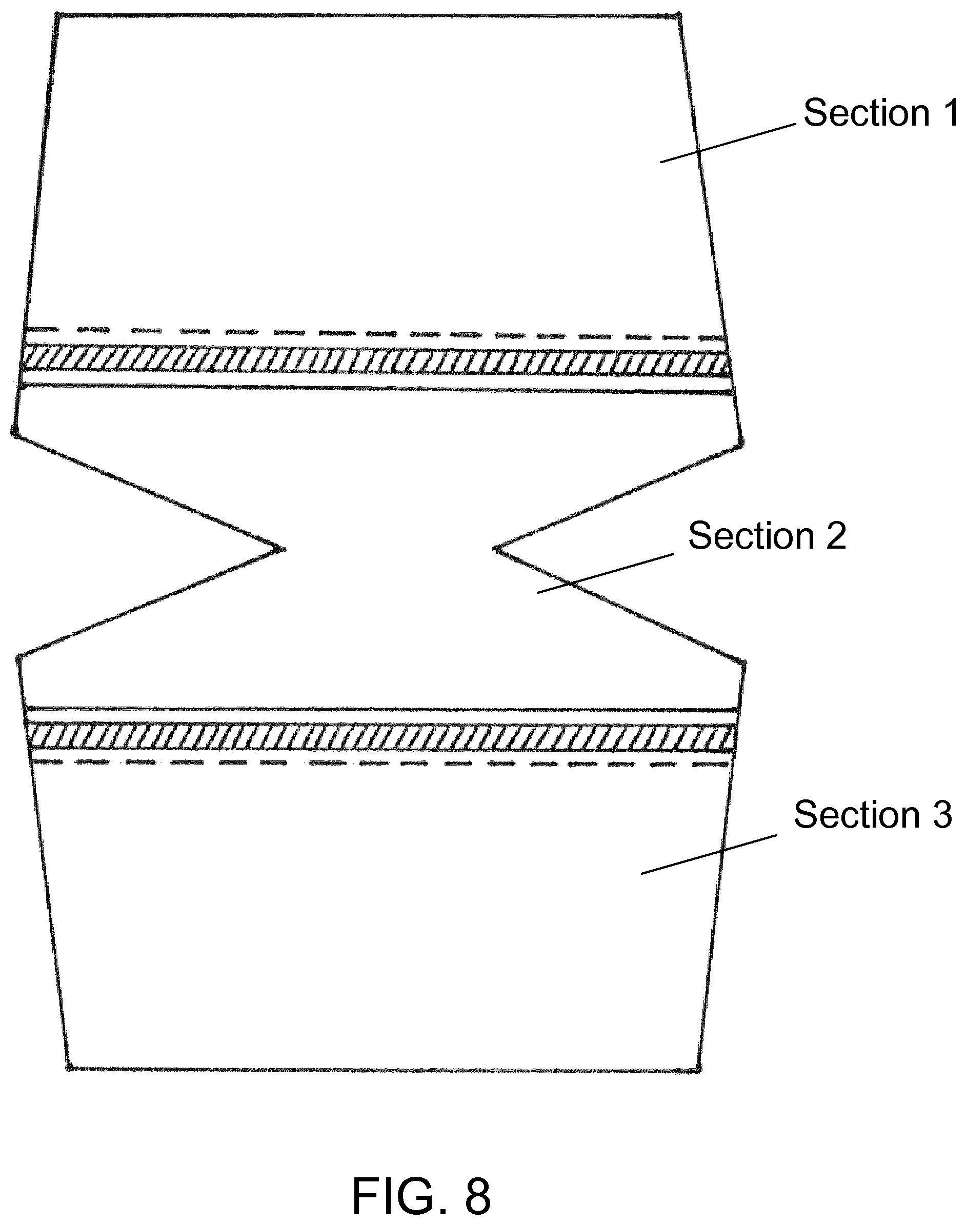 Patent US12496233 Figure 8 – Multi-purpose disposable underwear