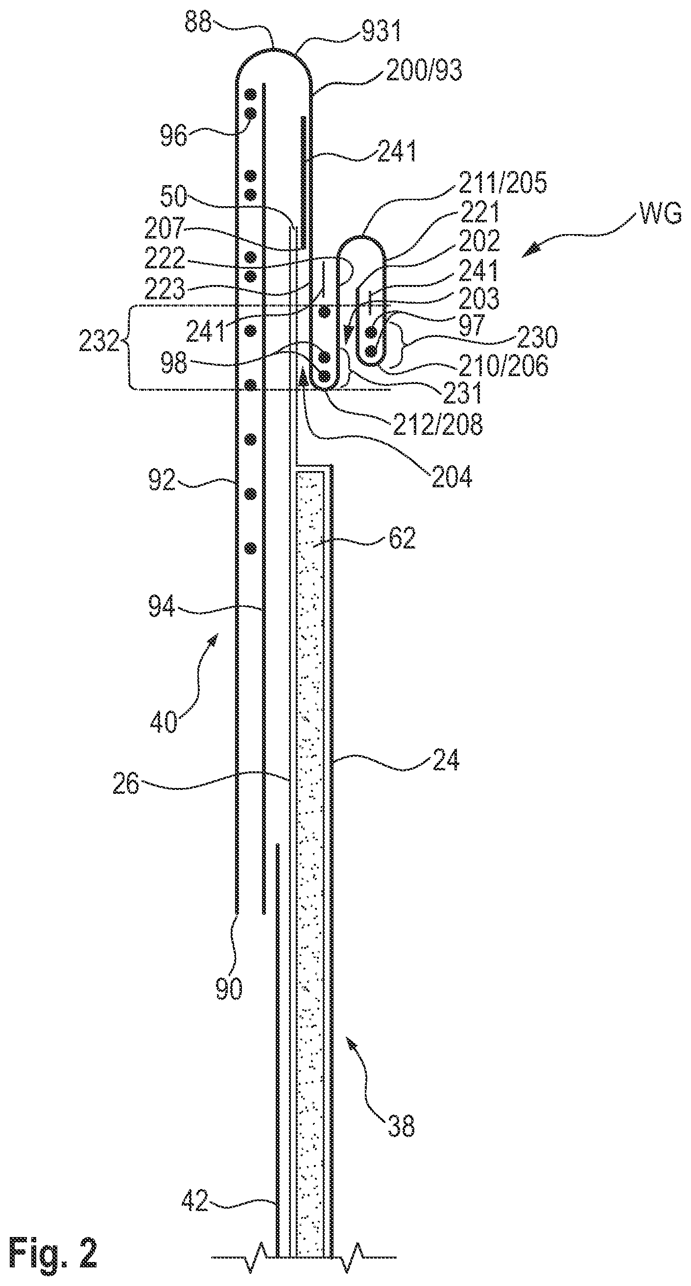 Patent US12496237 Figure 2 – Absorbent article with waist guard