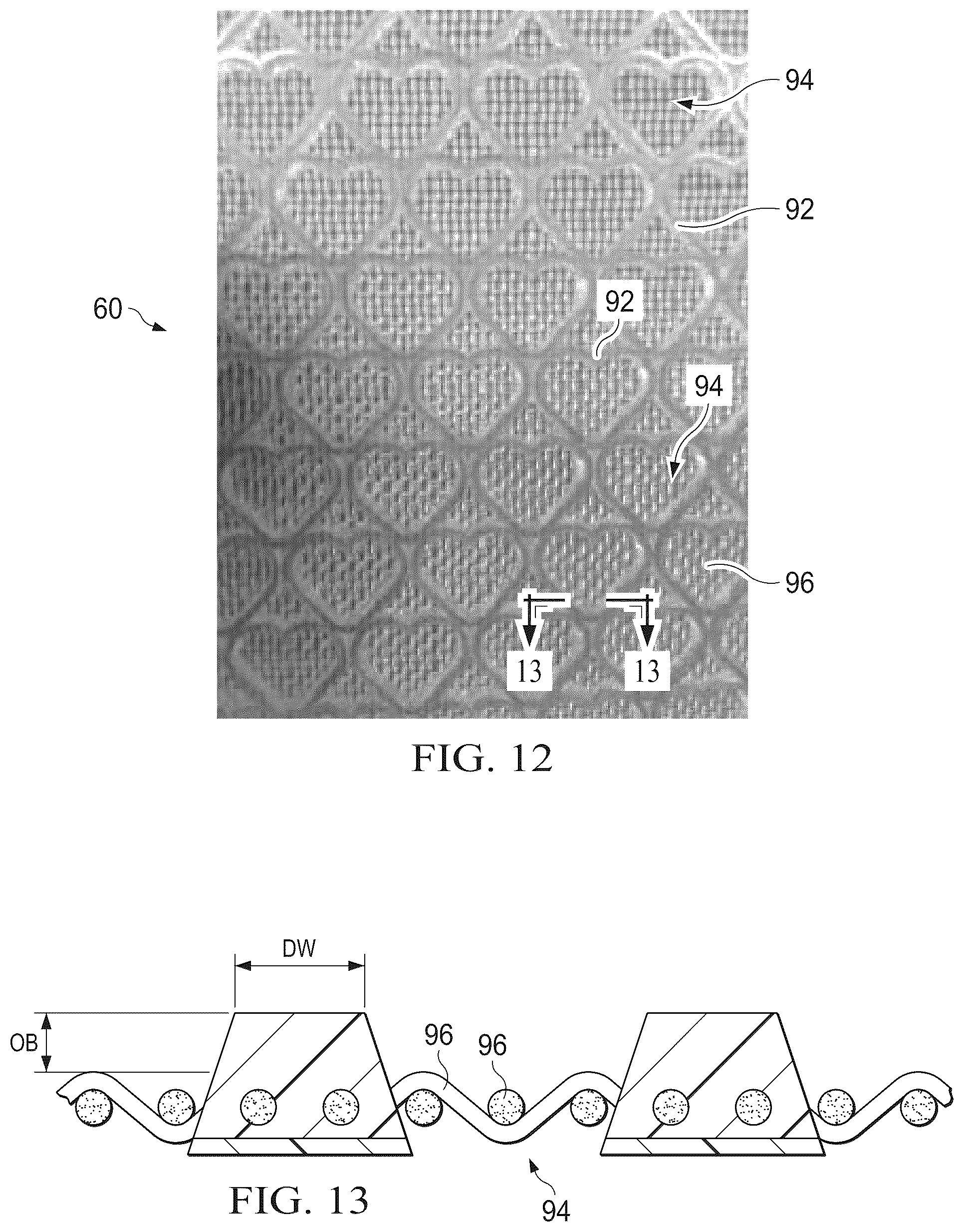 Patent US12496238 Figure 7 – Shaped nonwoven
