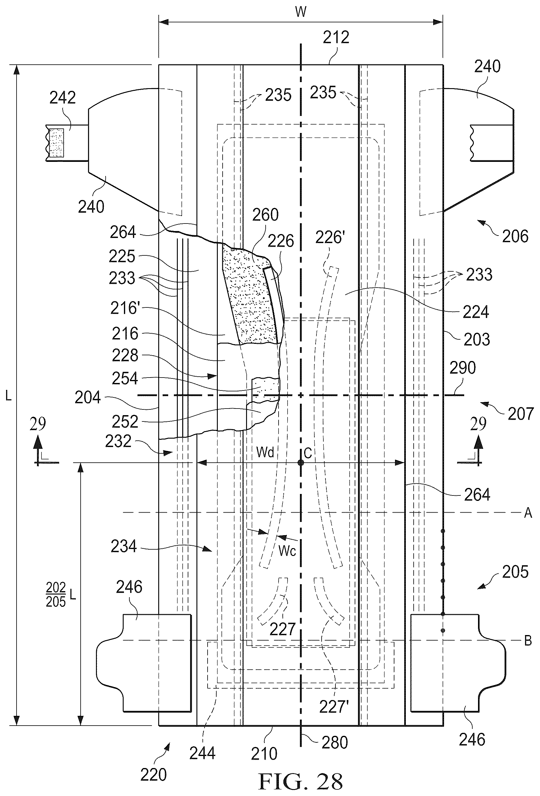 Patent US12496238 Figure 19 – Shaped nonwoven