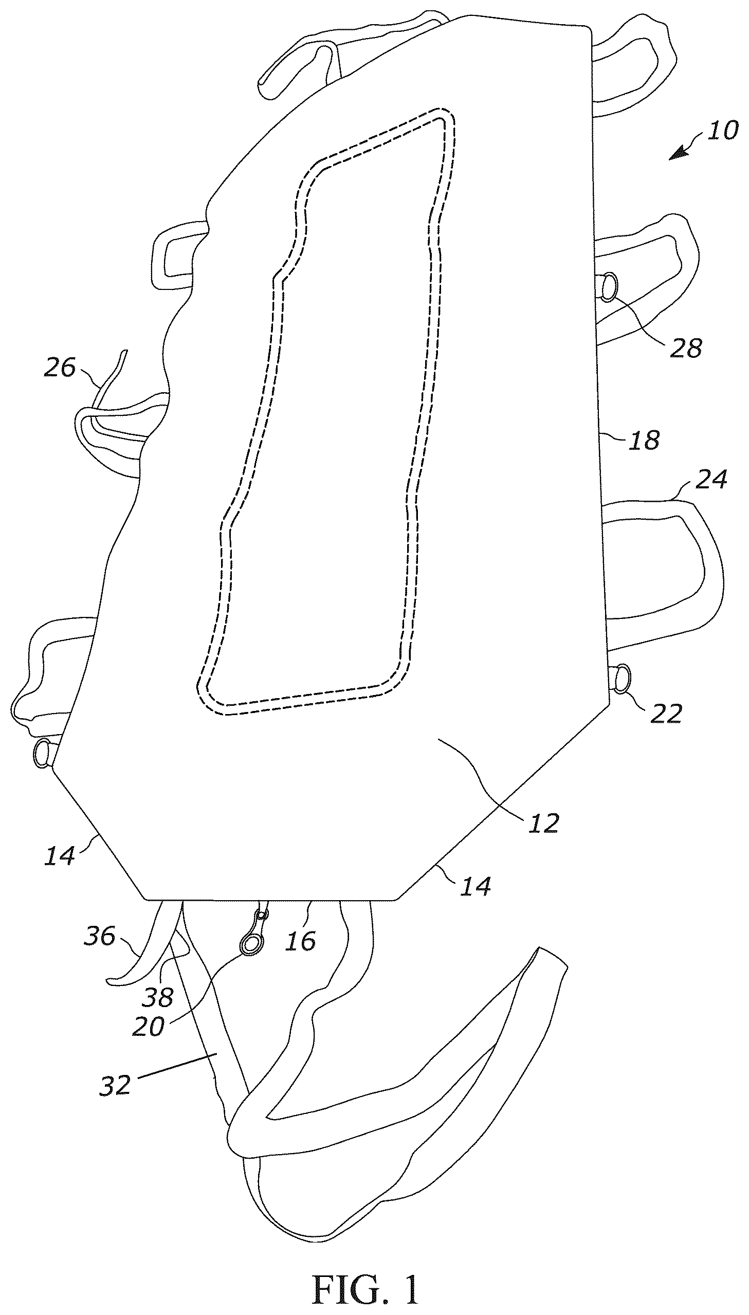 Patent US12496239 Figure 1 – Transport device