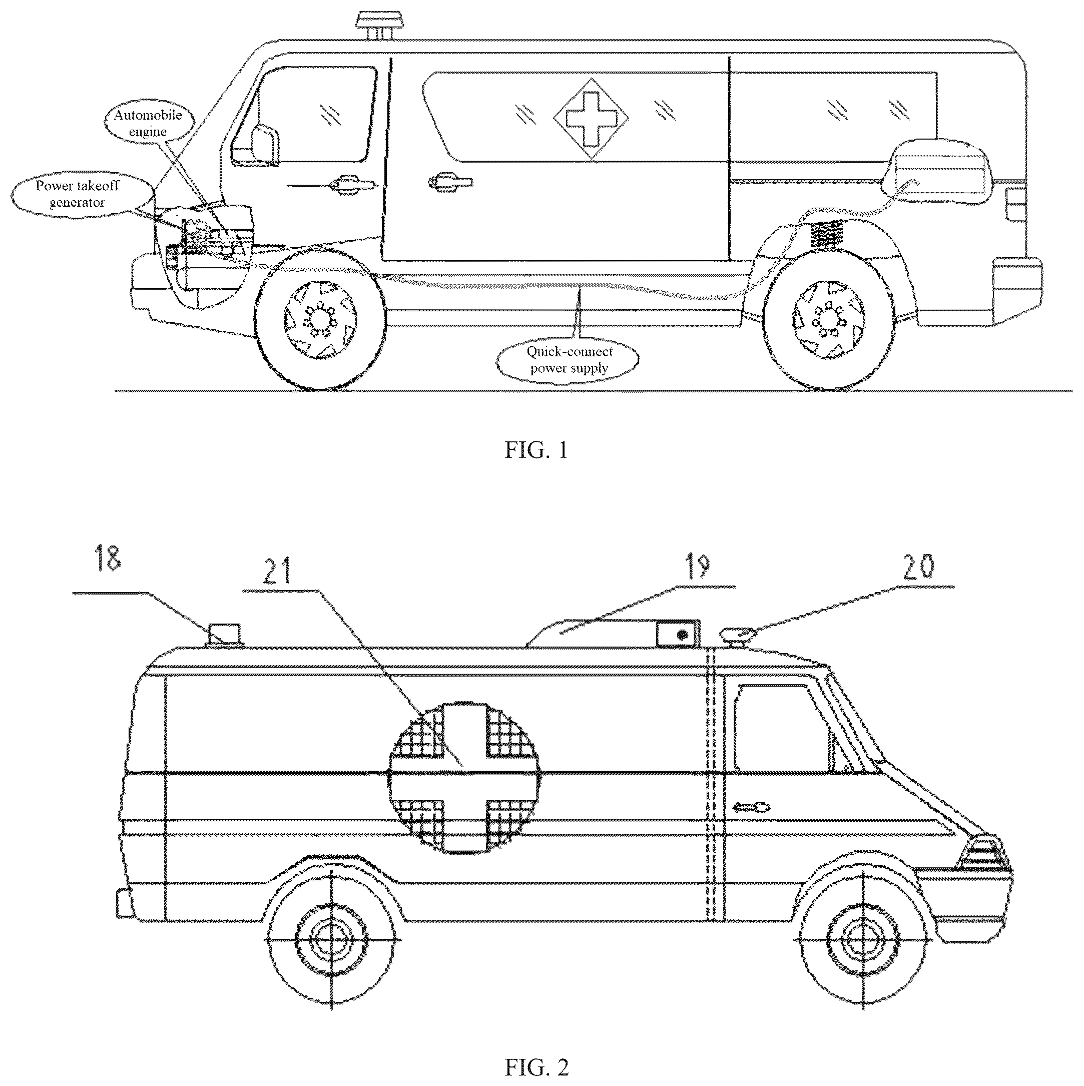 Patent US12496240 Figure 1 – Ambulance-type mobile catheter room for cardiovascular interventional surgery