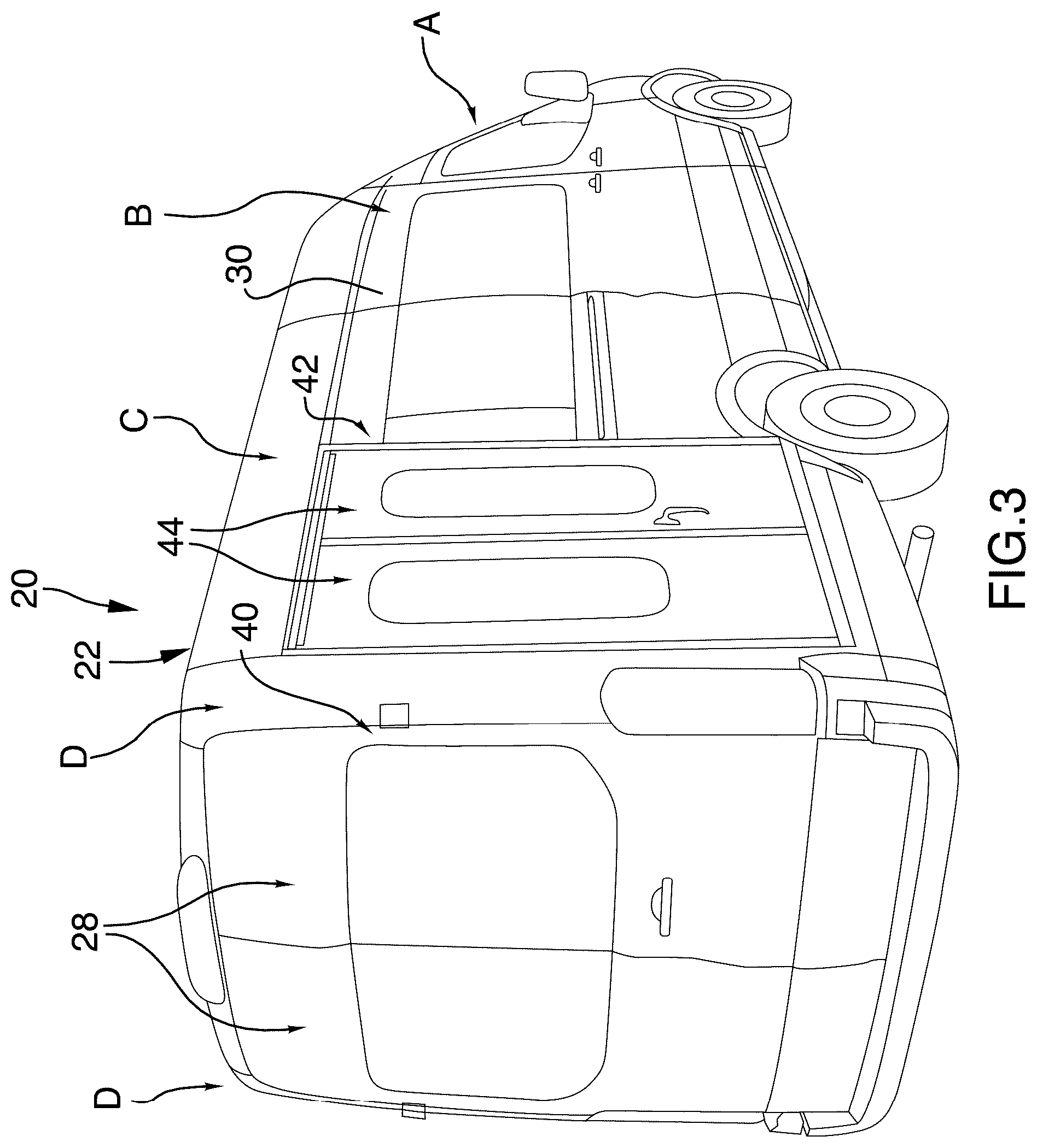 Patent US12496241 Figure 3 – Accessibility vehicle