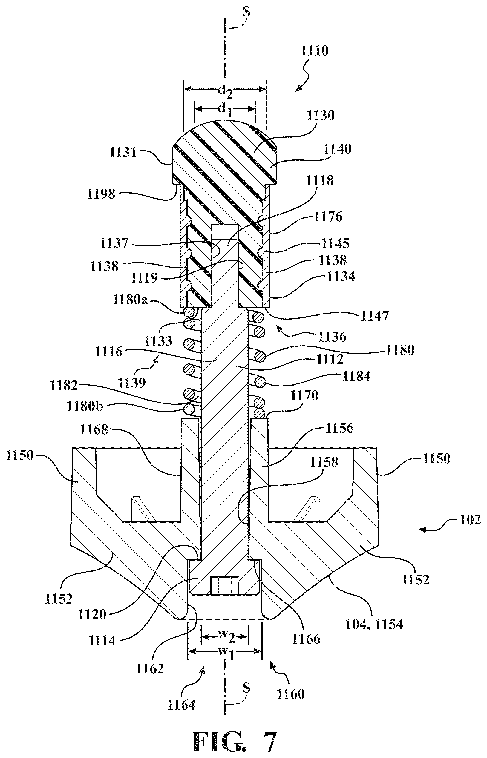 Patent US12496243 Figure 5 – Patient transport apparatus with brake assembly and steer lock assembly
