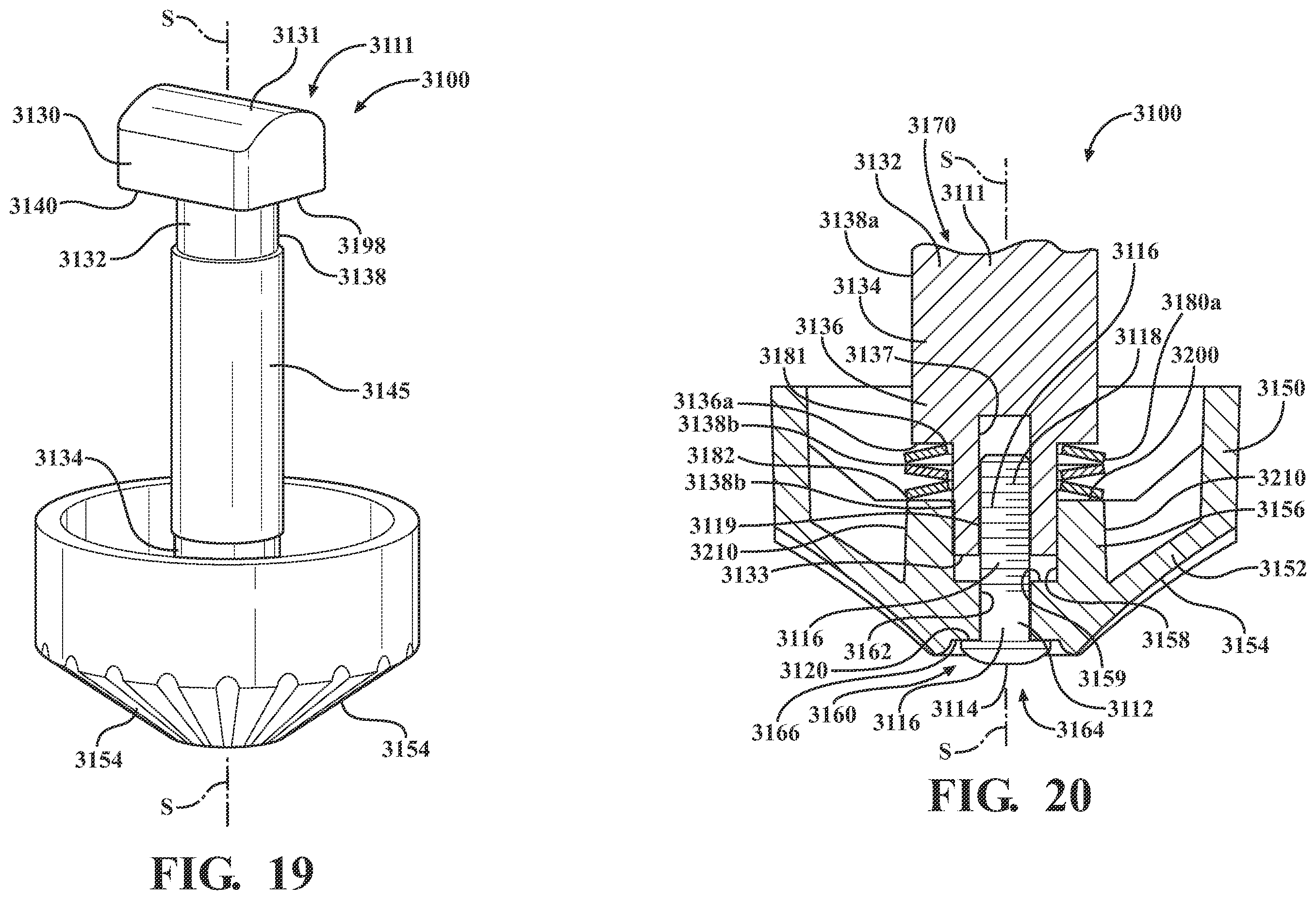 Patent US12496243 Figure 14 – Patient transport apparatus with brake assembly and steer lock assembly