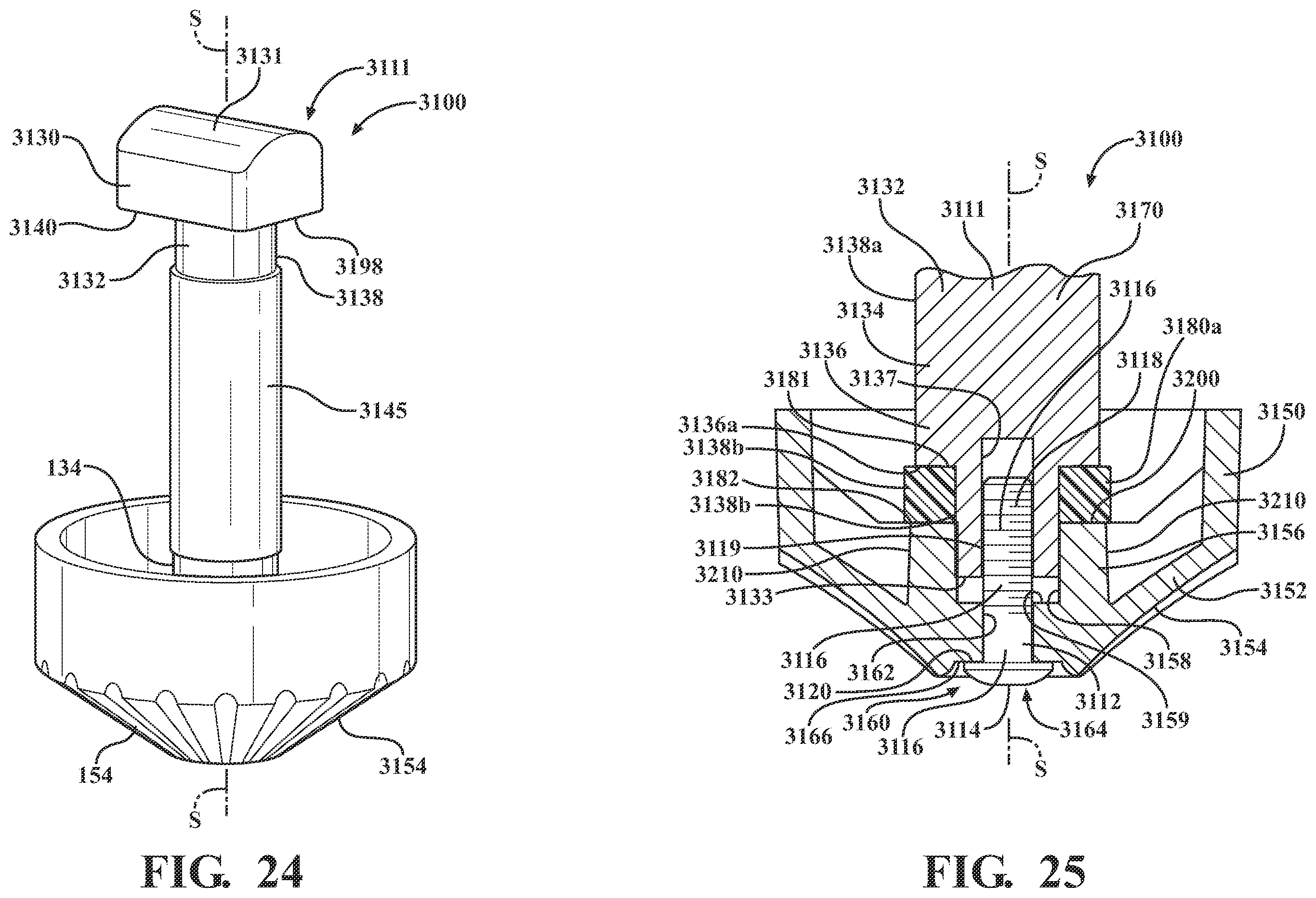Patent US12496243 Figure 18 – Patient transport apparatus with brake assembly and steer lock assembly
