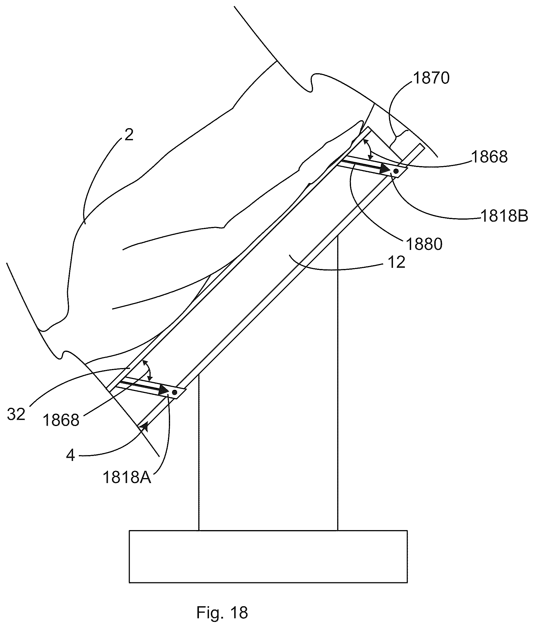 Patent US12496245 Figure 17 – Patient securement system for the surgical trendelenburg position